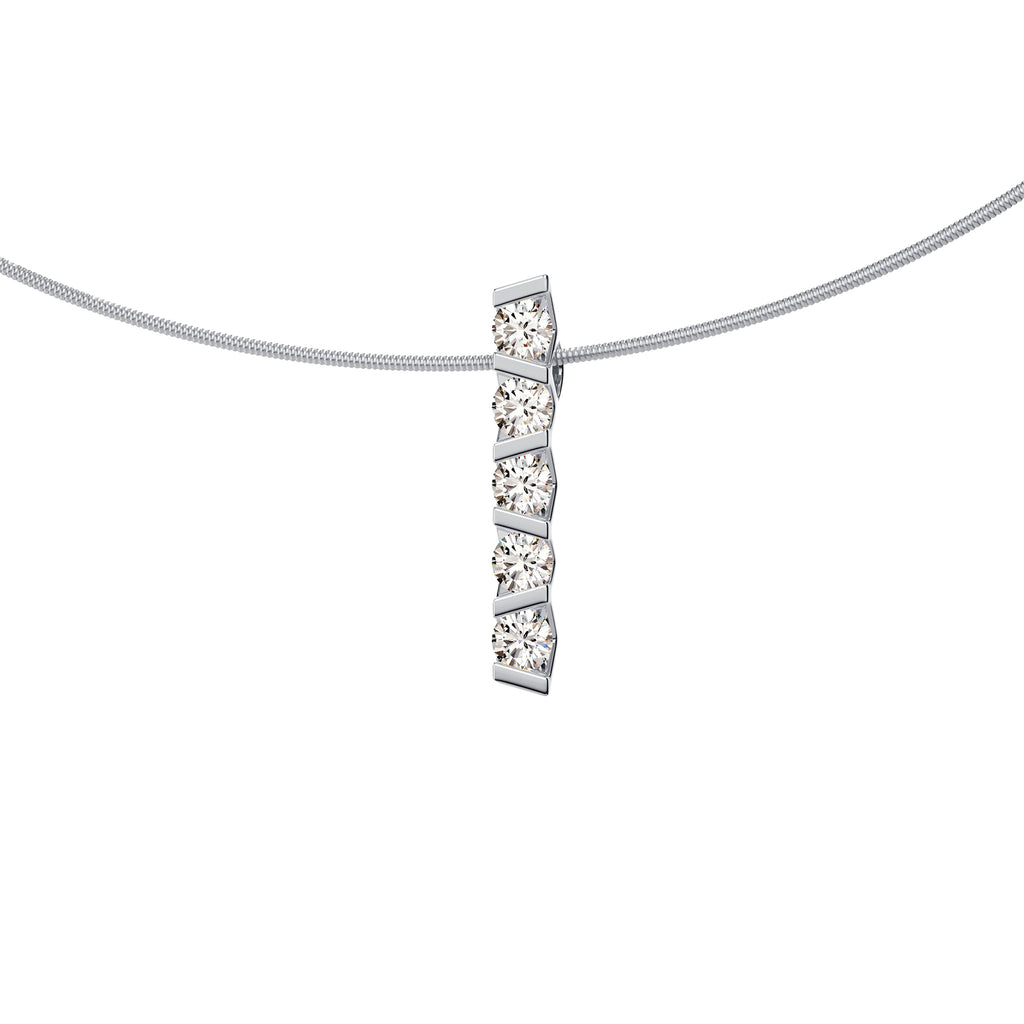 Niessing Vivida Anhänger - N403945-4mm-0.23ct (23ct-pt) aus Platin mit Diamant