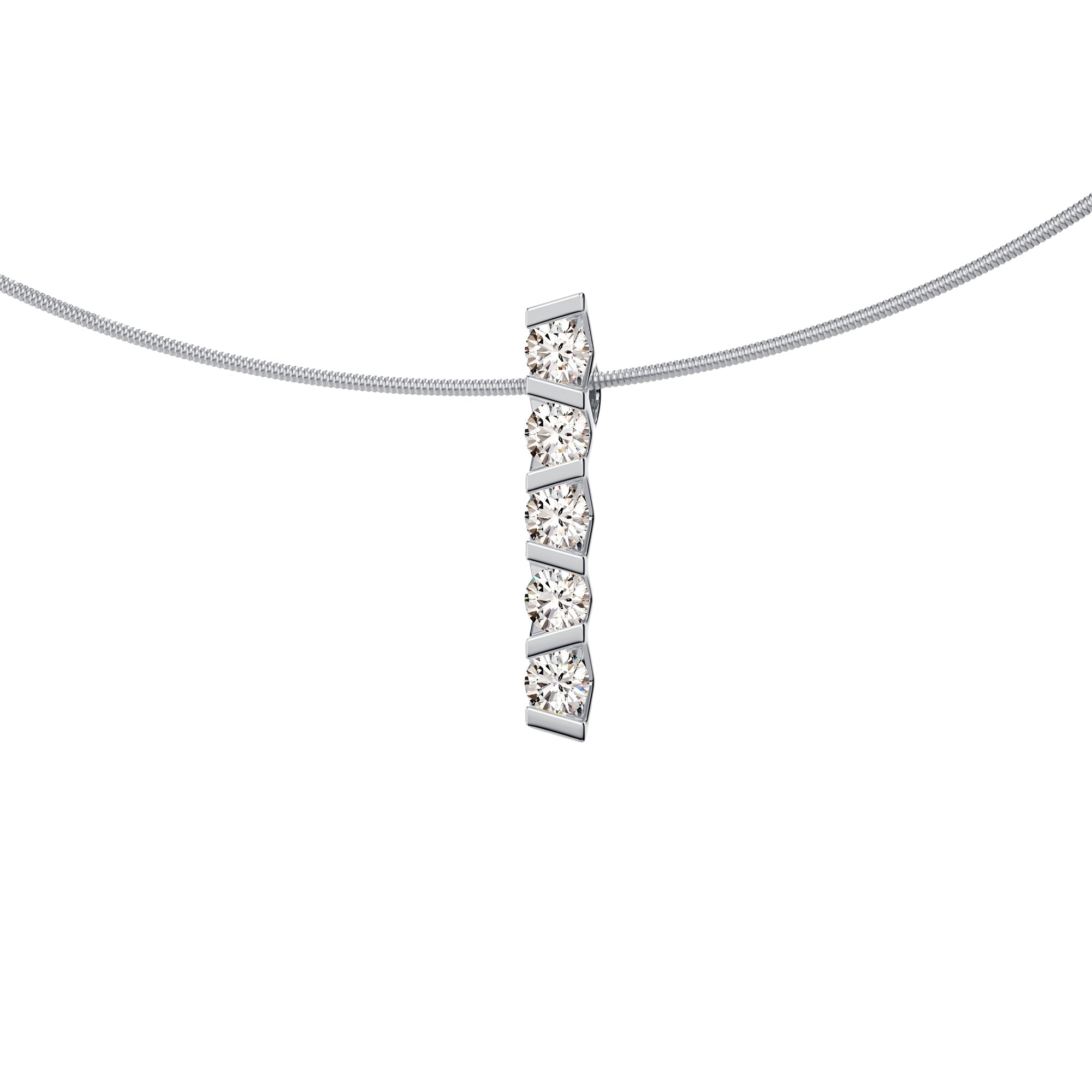 Niessing Vivida Anhänger - N403945-4mm-0.23ct (23ct-pt) aus Platin mit Diamant