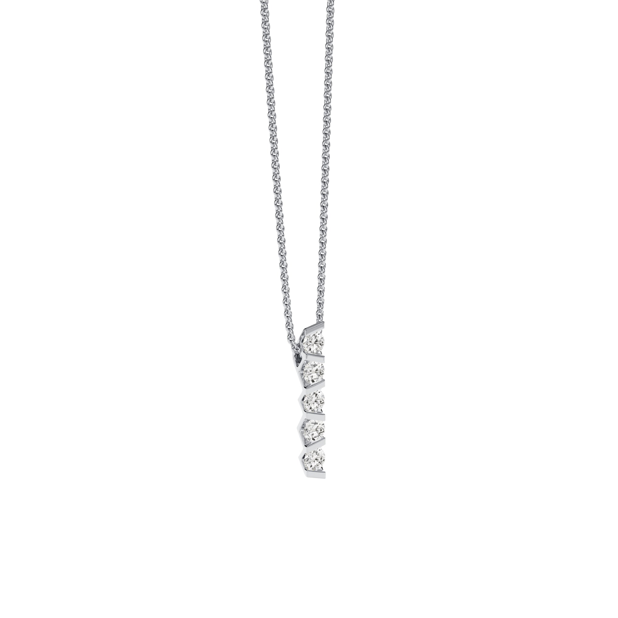 Niessing Vivida Anhänger - N403945-4mm-0.23ct (23ct-pt) aus Platin mit Diamant