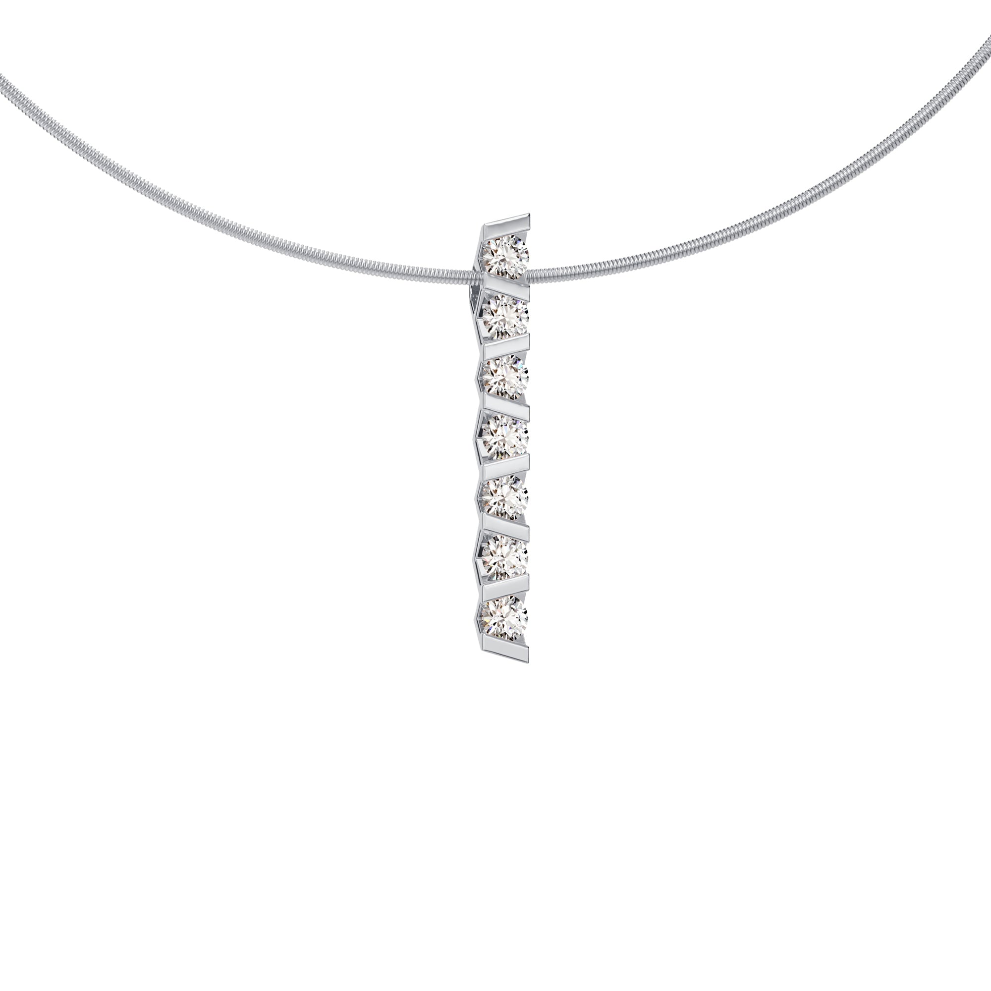 Niessing Vivida Anhänger - N403947-3.5mm-7x-0.16ct (16ct-pt) aus Platin mit Diamant