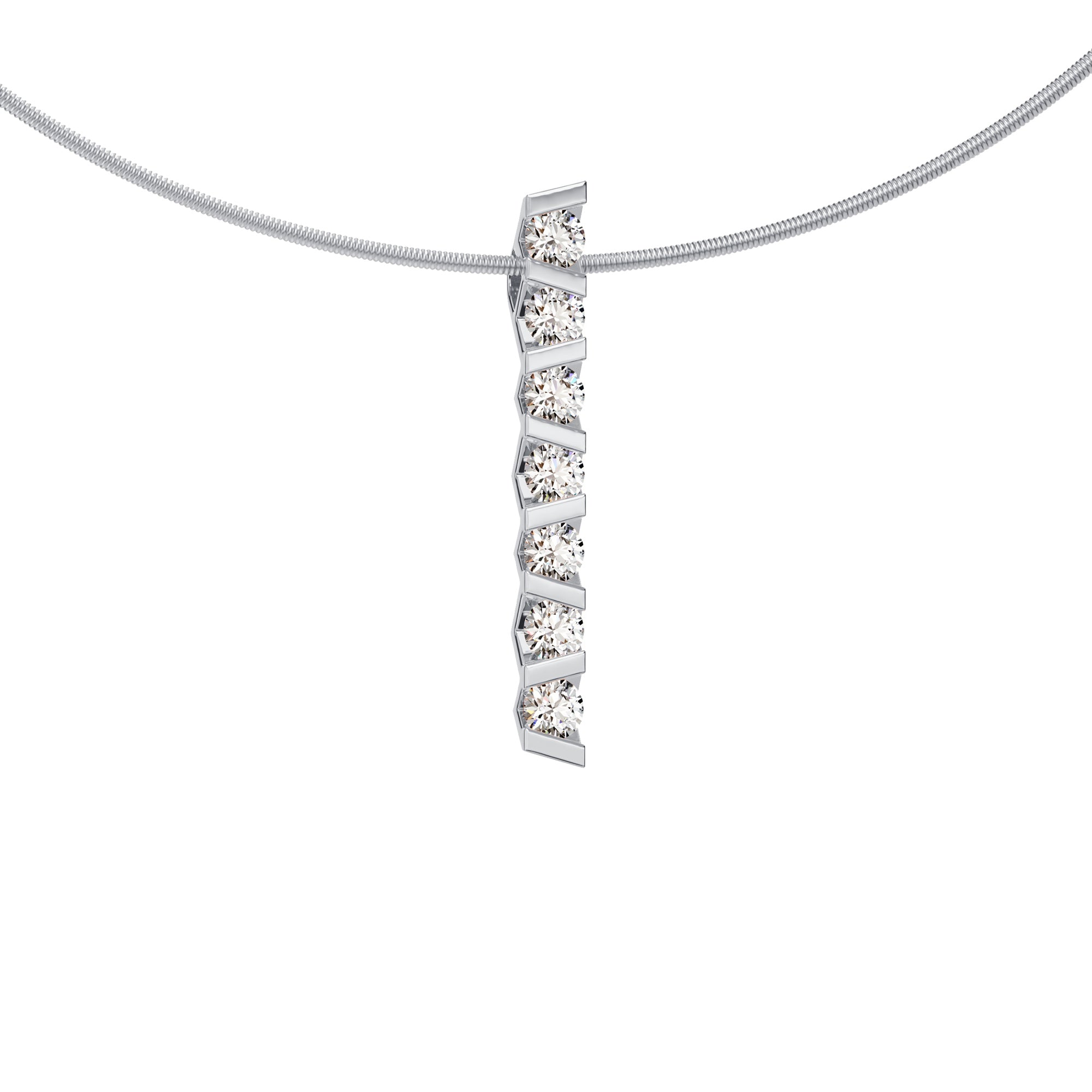Niessing Vivida Anhänger - N403947-4mm-0.23ct (23ct-pt) aus Platin mit Diamant