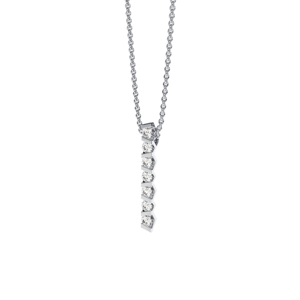 Niessing Vivida Anhänger - N403947-4mm-0.23ct (23ct-pt) aus Platin mit Diamant