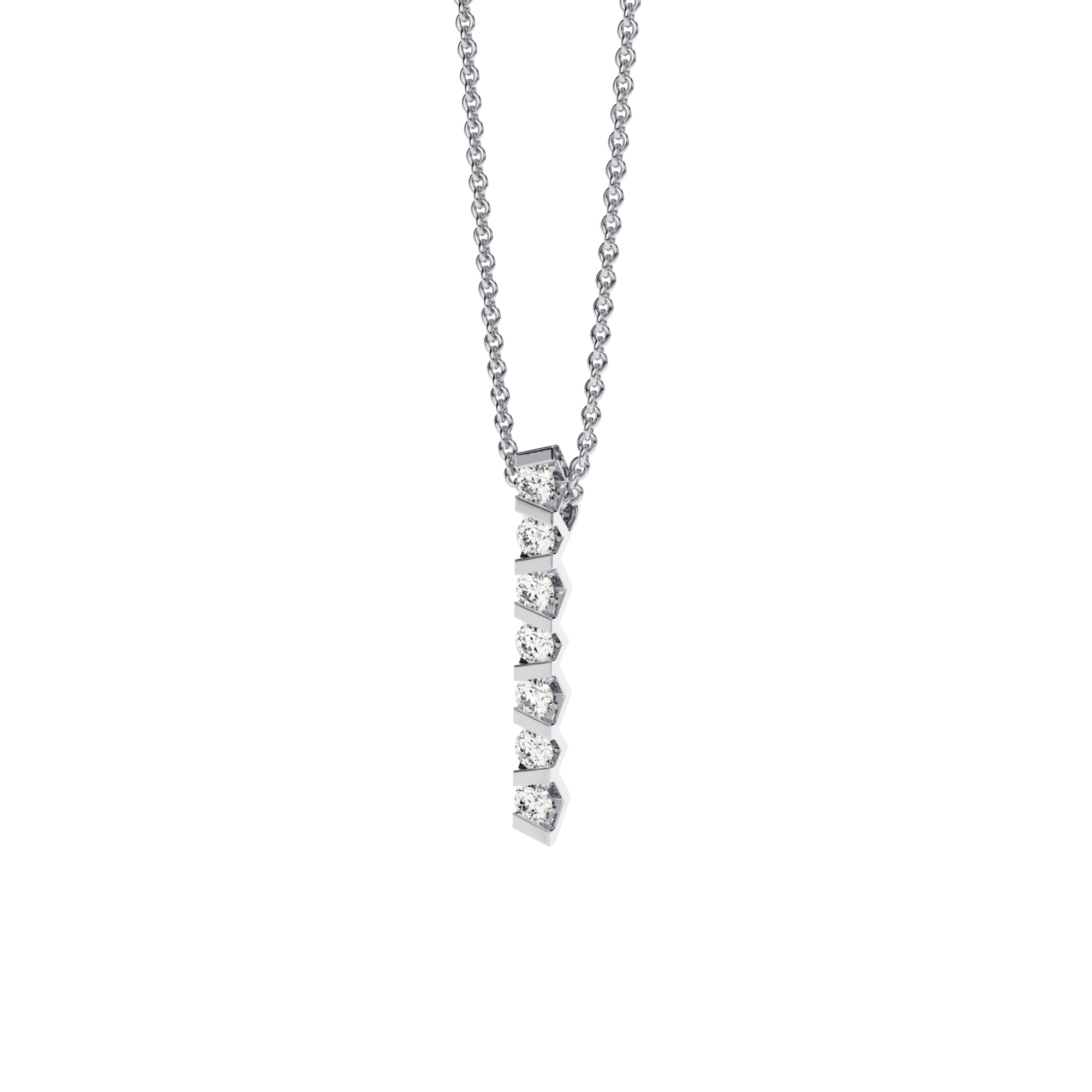 Niessing Vivida Anhänger - N403947-4mm-0.23ct (23ct-pt) aus Platin mit Diamant