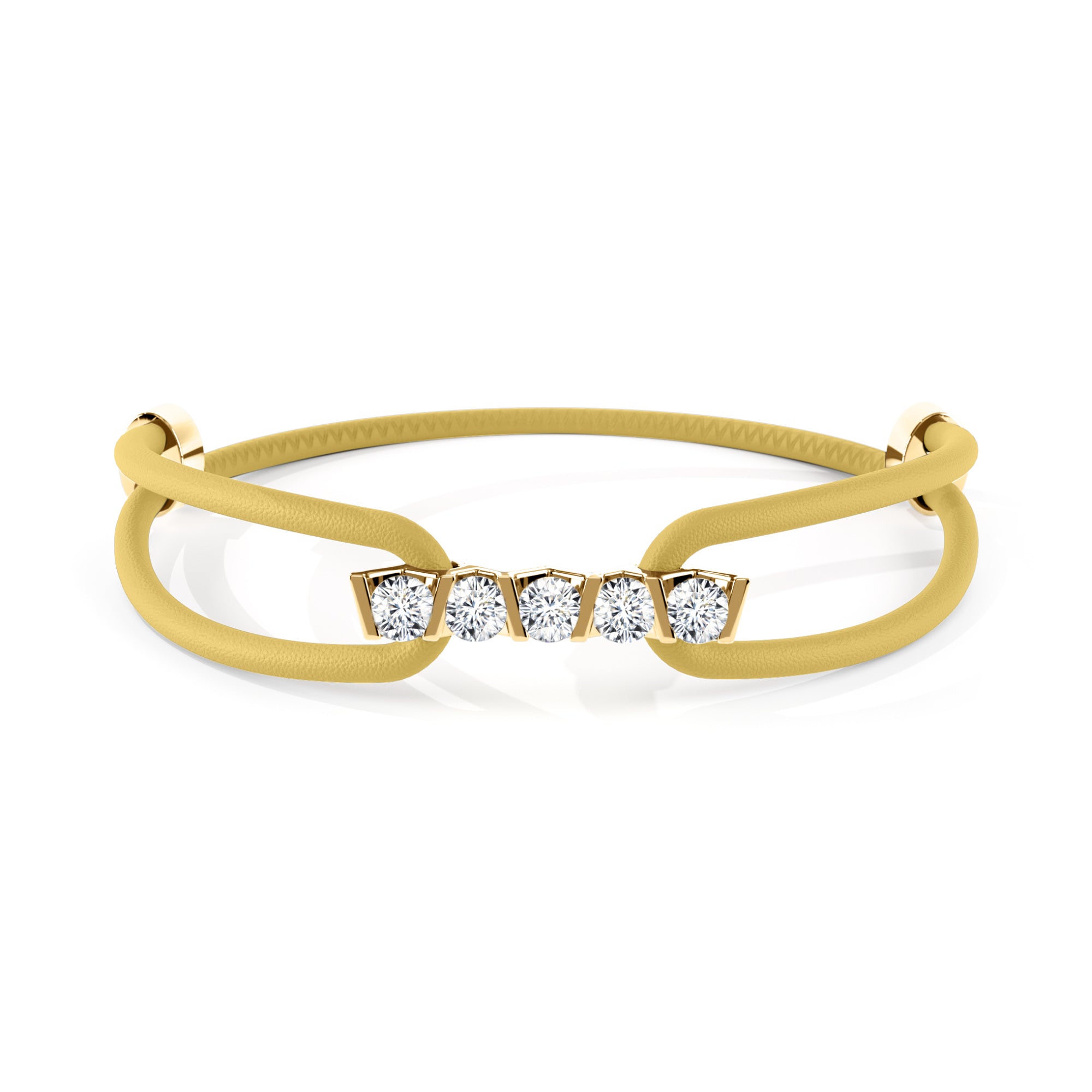 Niessing Vivida Armband - N412940-4mm-0.23ct (23ct-canary-cy) mit Diamant