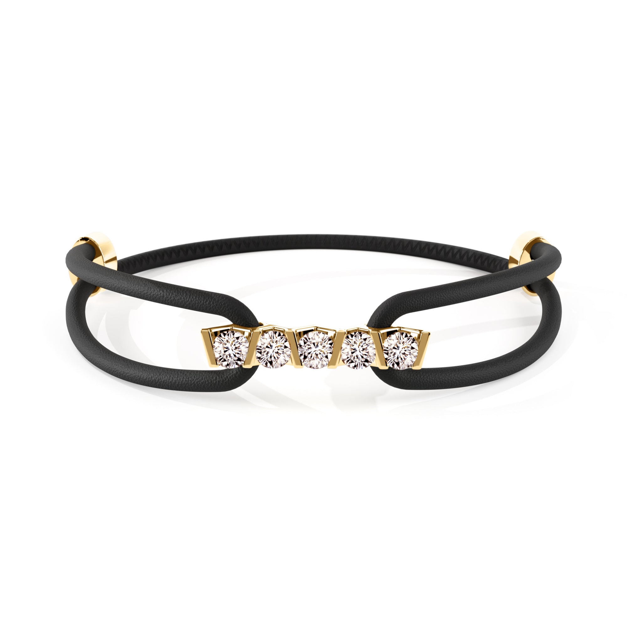 Niessing Vivida Armband - N412940-4mm-0.23ct (23ct-cinnamon-black-cy) mit Diamant