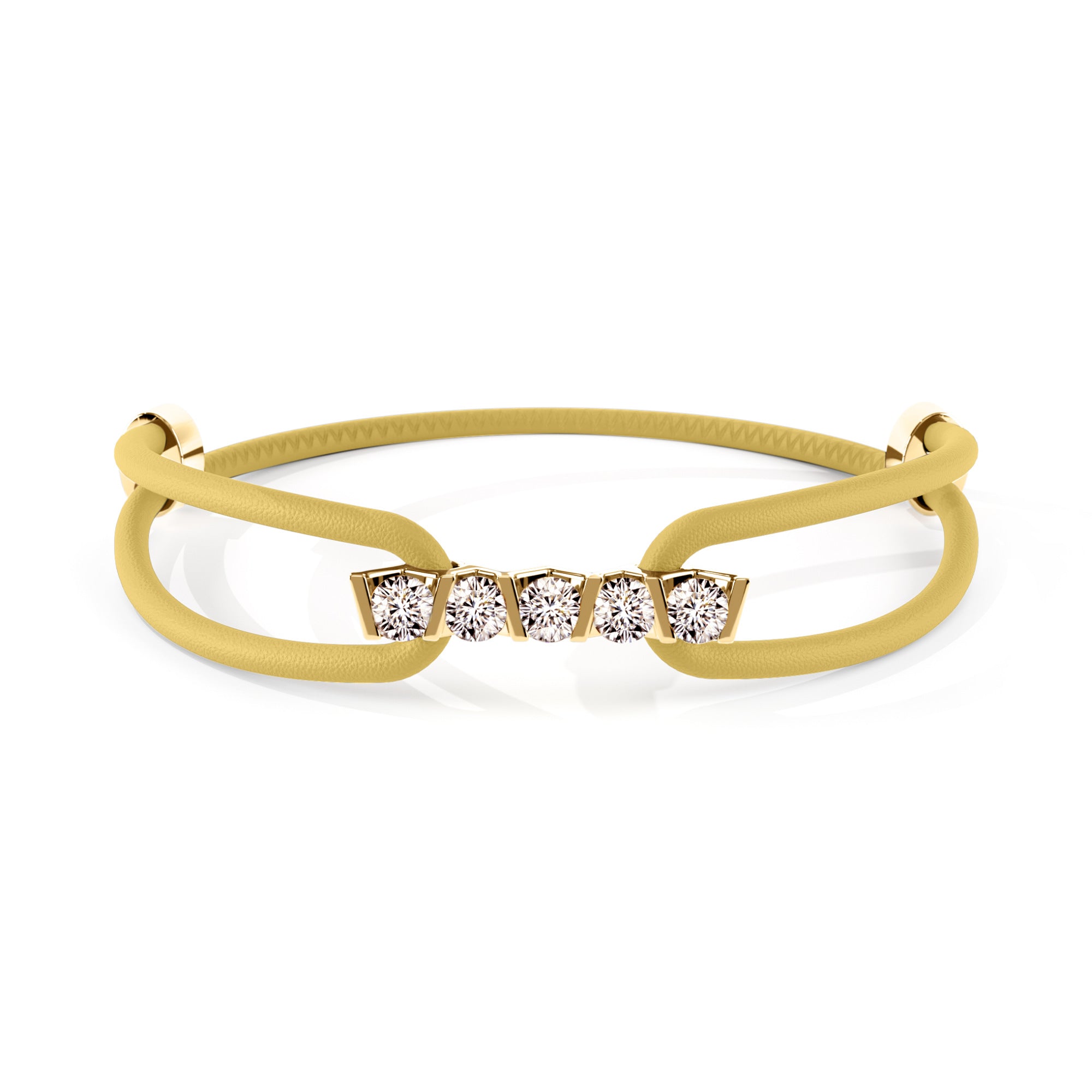 Niessing Vivida Armband - N412940-4mm-0.23ct (23ct-cinnamon-canary-cy) mit Diamant