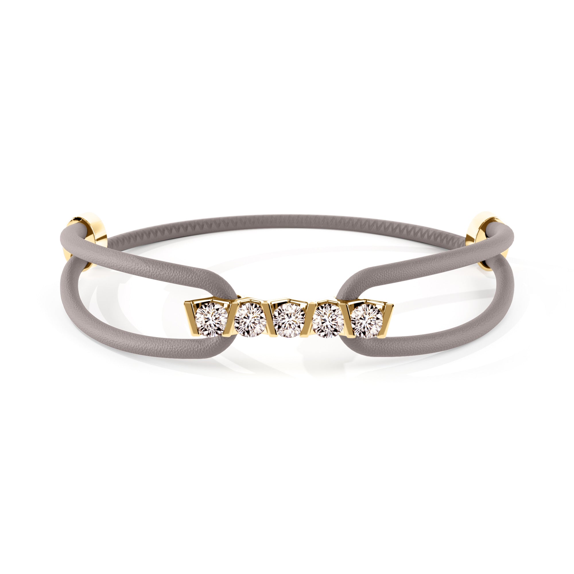 Niessing Vivida Armband - N412940-4mm-0.23ct (23ct-cinnamon-grau-cy) mit Diamant