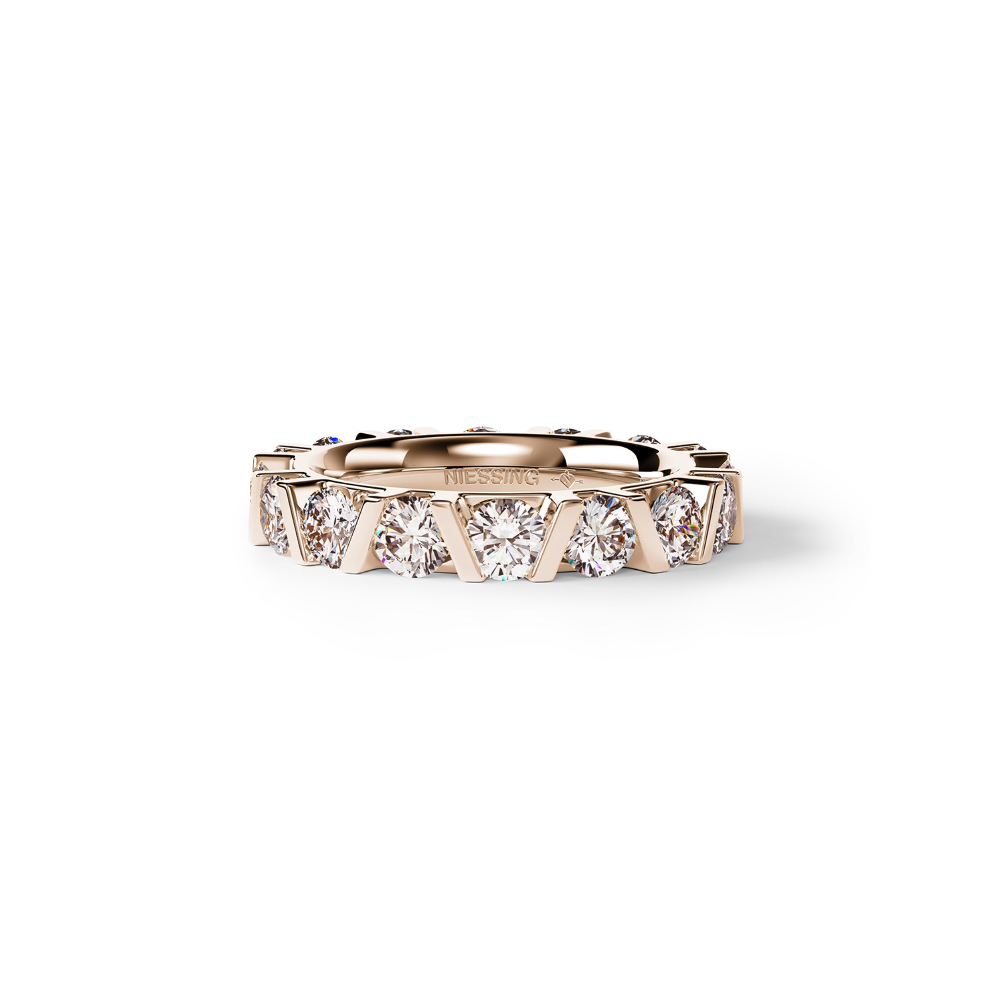Niessing Vivida C Ring - N401940-2.8mm-0.08ct (08ct-cinnamon-rw) mit Diamant