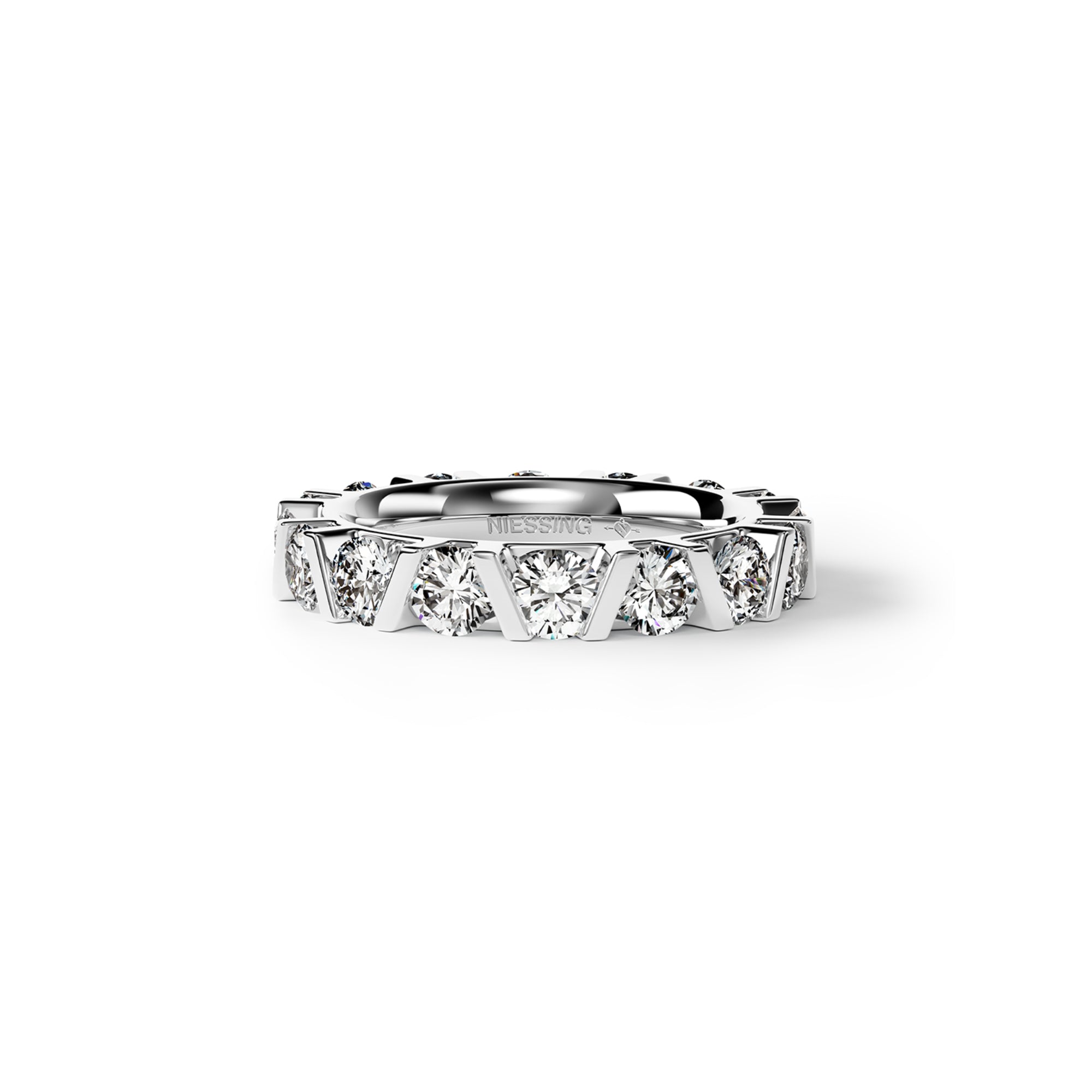 Niessing Vivida C Ring - N401940-2.8mm-0.08ct (08ct-pt) aus Platin mit Diamant