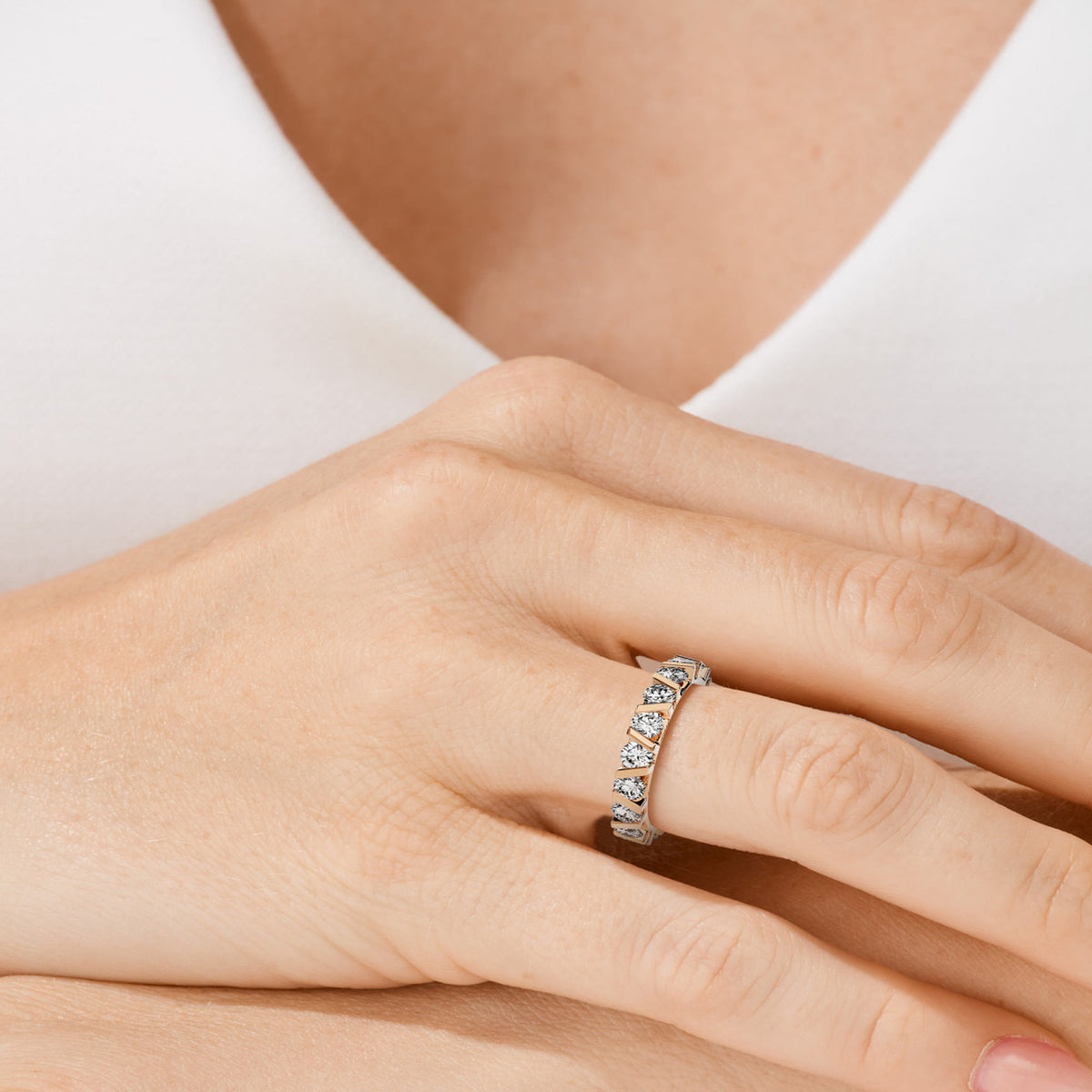 Niessing Vivida C Ring - N401940-3.5mm-0.16ct (16ct-cr) mit Diamant