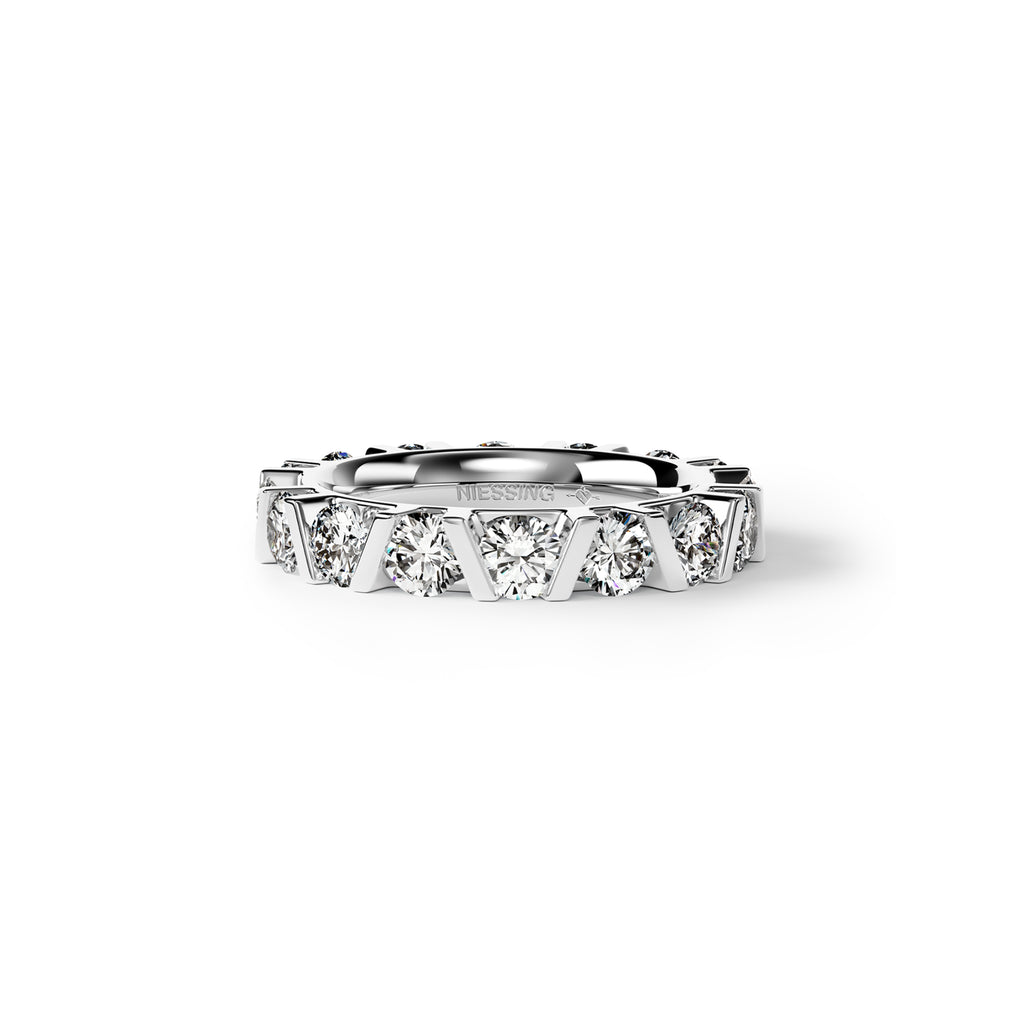 Niessing Vivida C Ring - N401940-3.5mm-0.16ct (16ct-pt) aus Platin mit Diamant