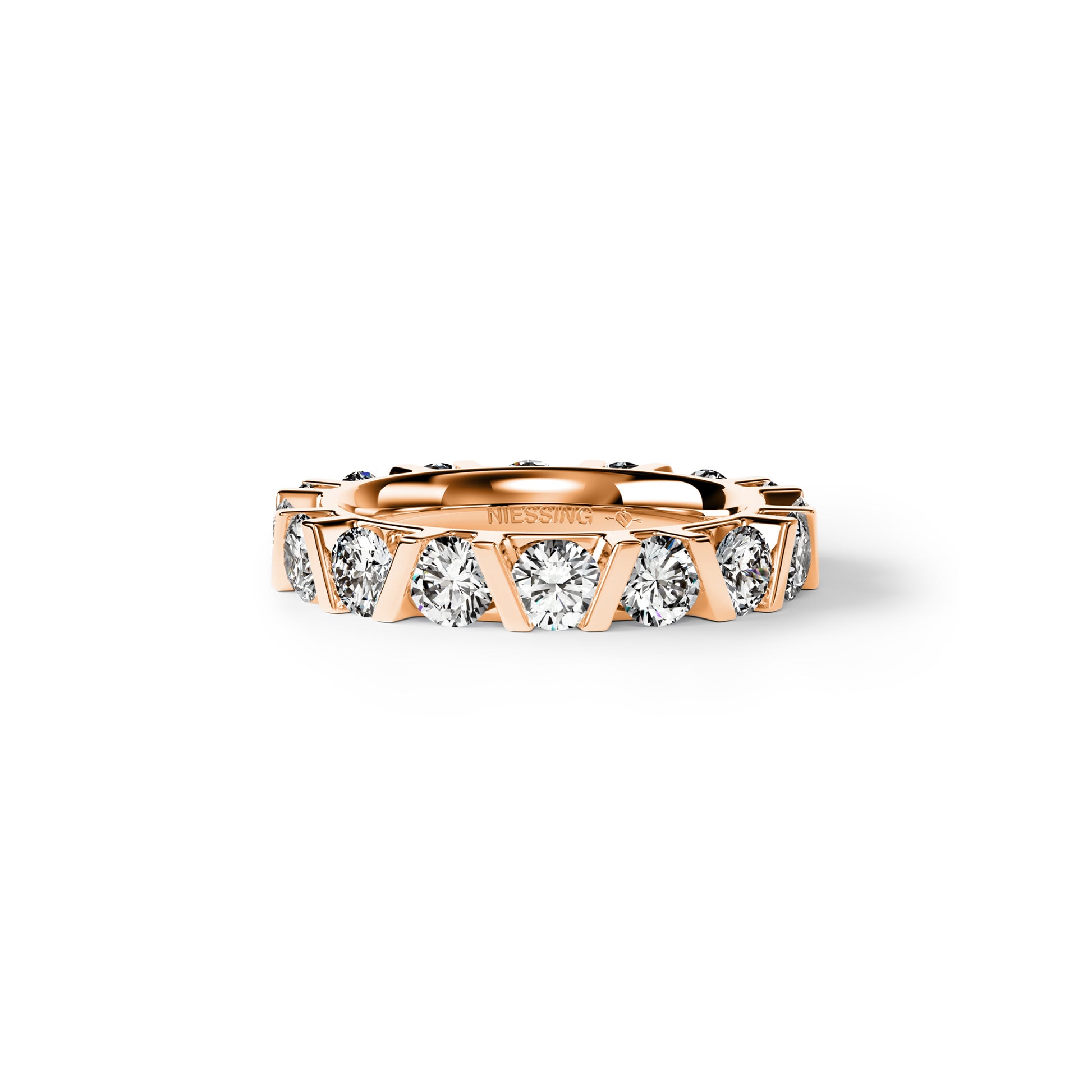 Niessing Vivida C Ring - N401940-4mm-0.23ct (23ct-cr) mit Diamant