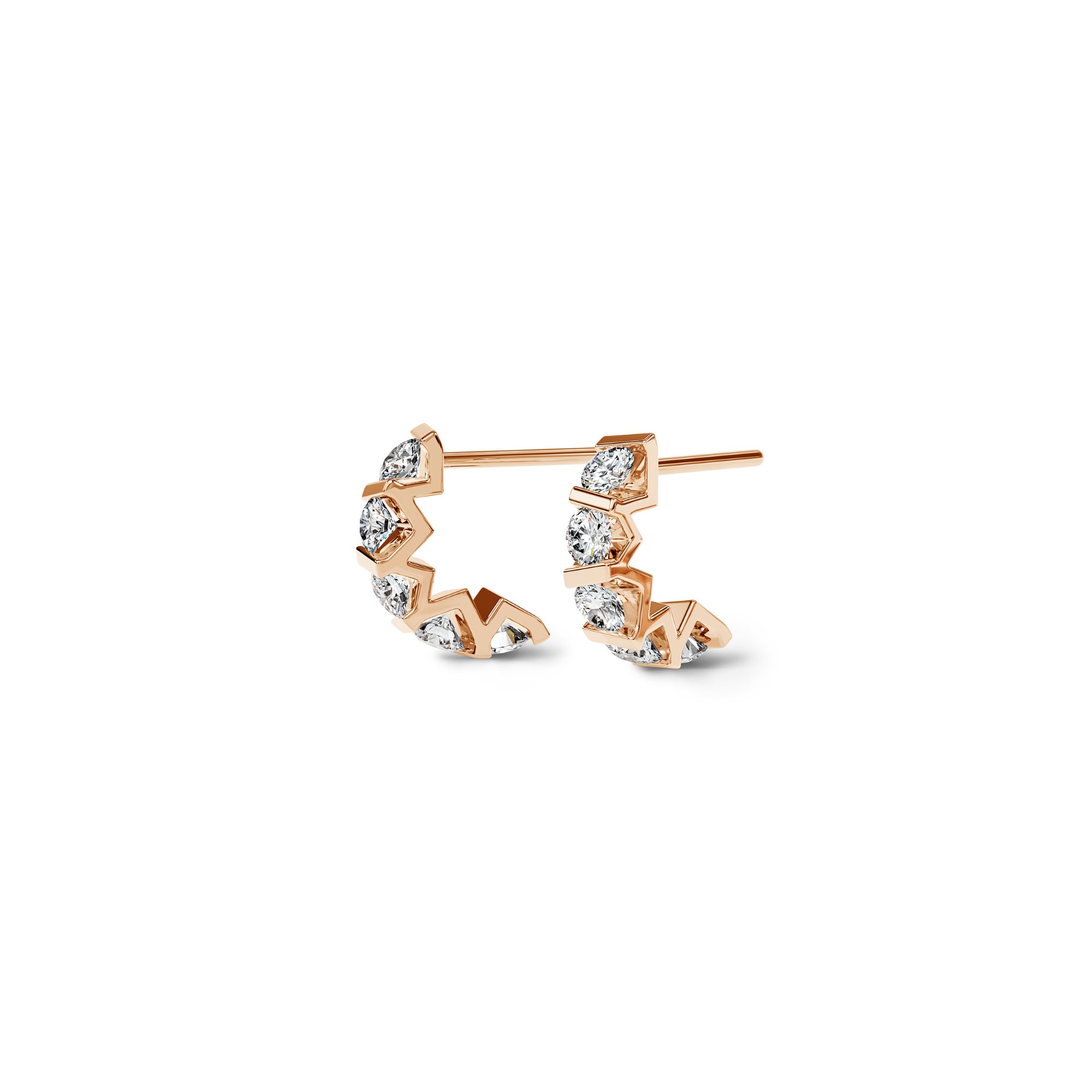 Niessing Vivida Creolen - N404975-3.5mm-0.16ct (16ct-cr) mit Diamant