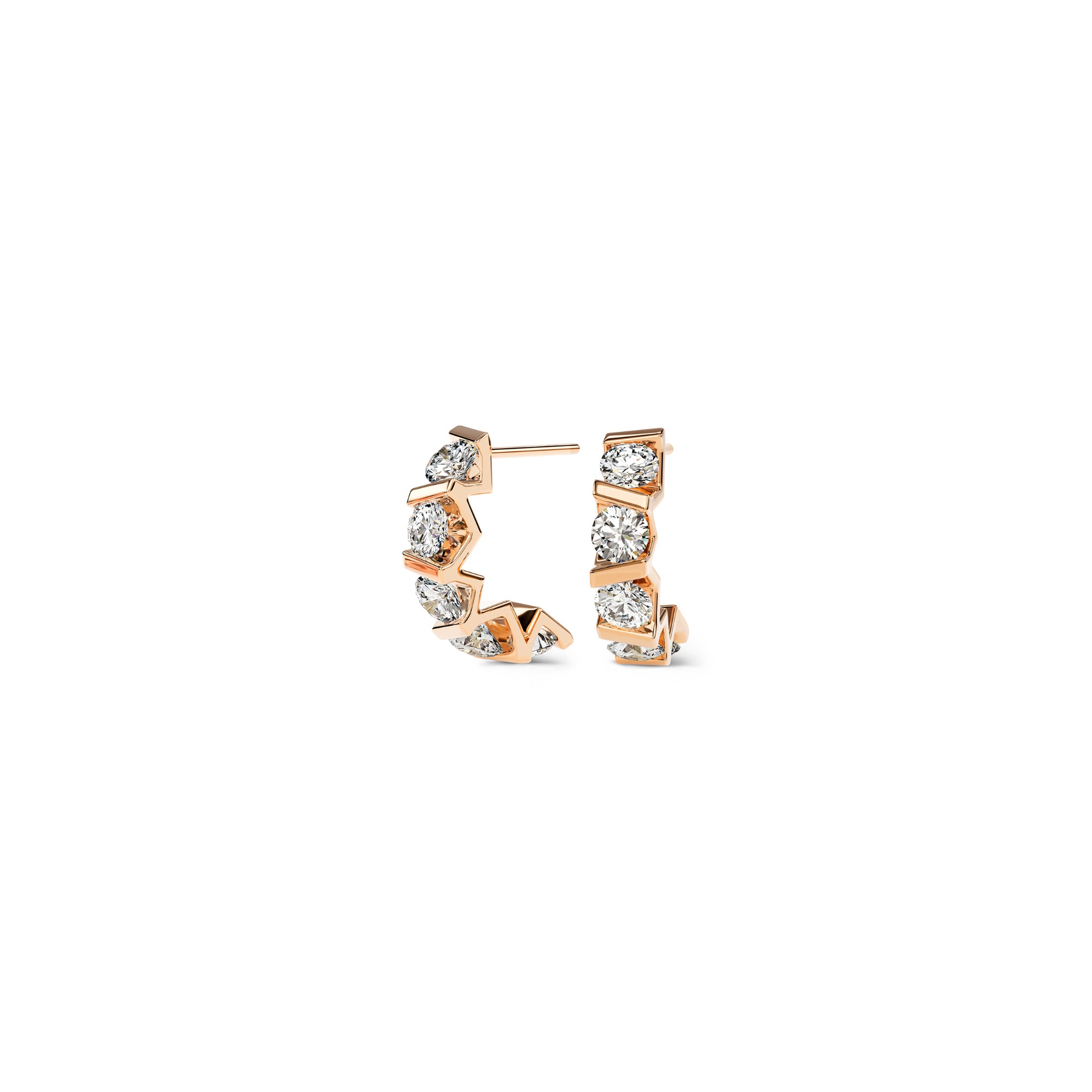 Niessing Vivida Creolen - N404975-3.5mm-0.16ct (16ct-cr) mit Diamant