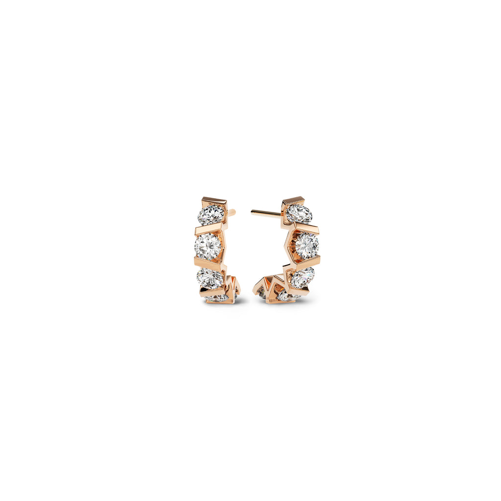 Niessing Vivida Creolen - N404975-3.5mm-0.16ct (16ct-cr) mit Diamant