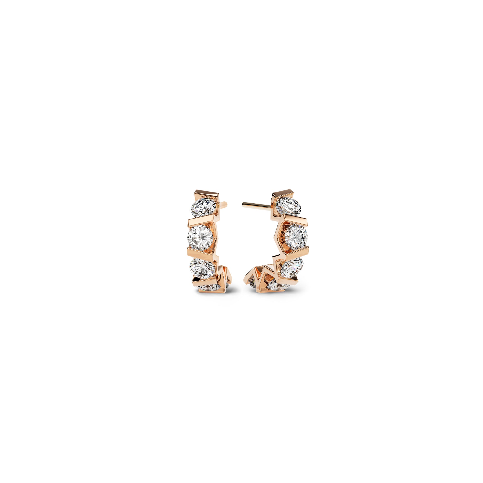 Niessing Vivida Creolen - N404975-3.5mm-0.16ct (16ct-cr) mit Diamant