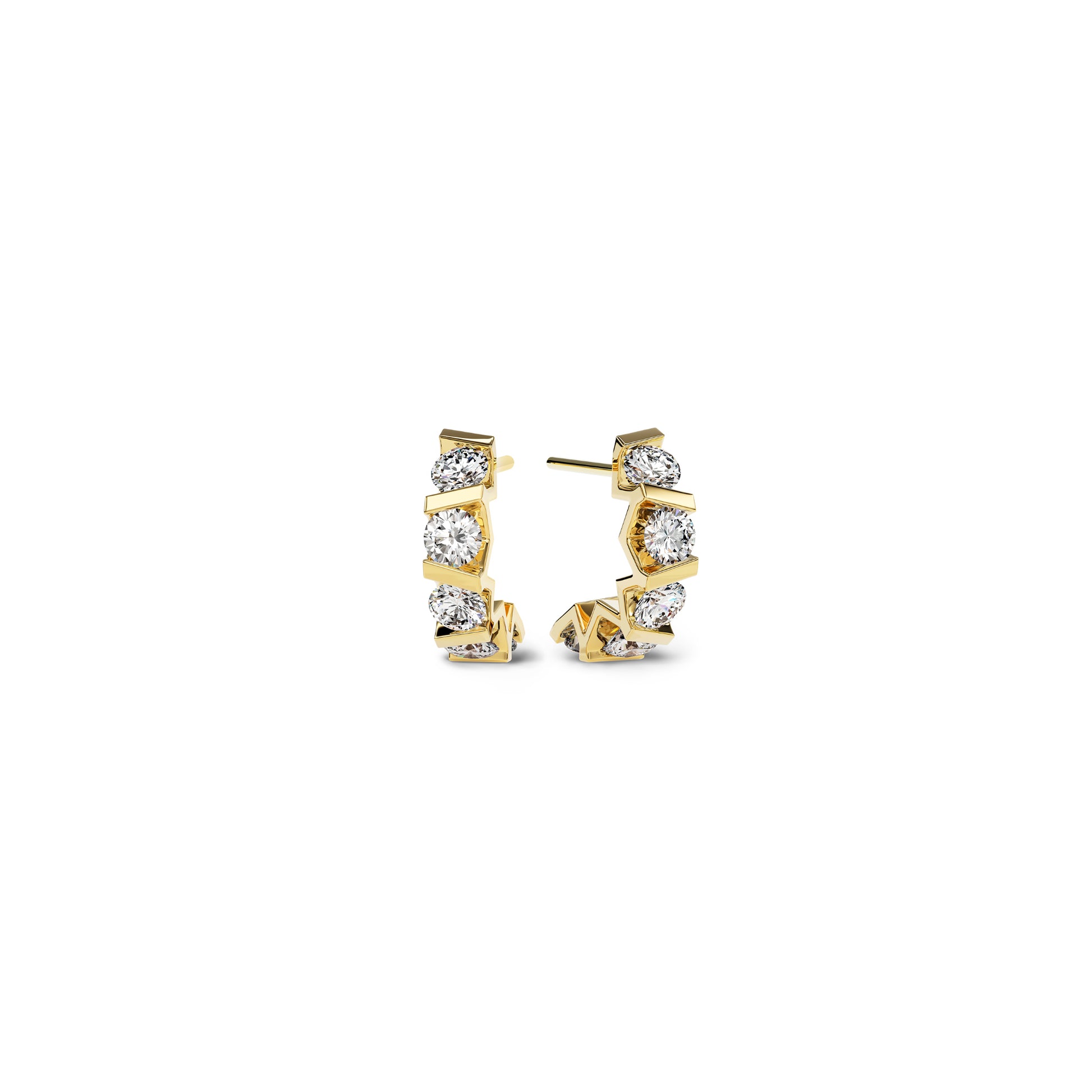 Niessing Vivida Creolen - N404975-3.5mm-0.16ct (16ct-cy) mit Diamant
