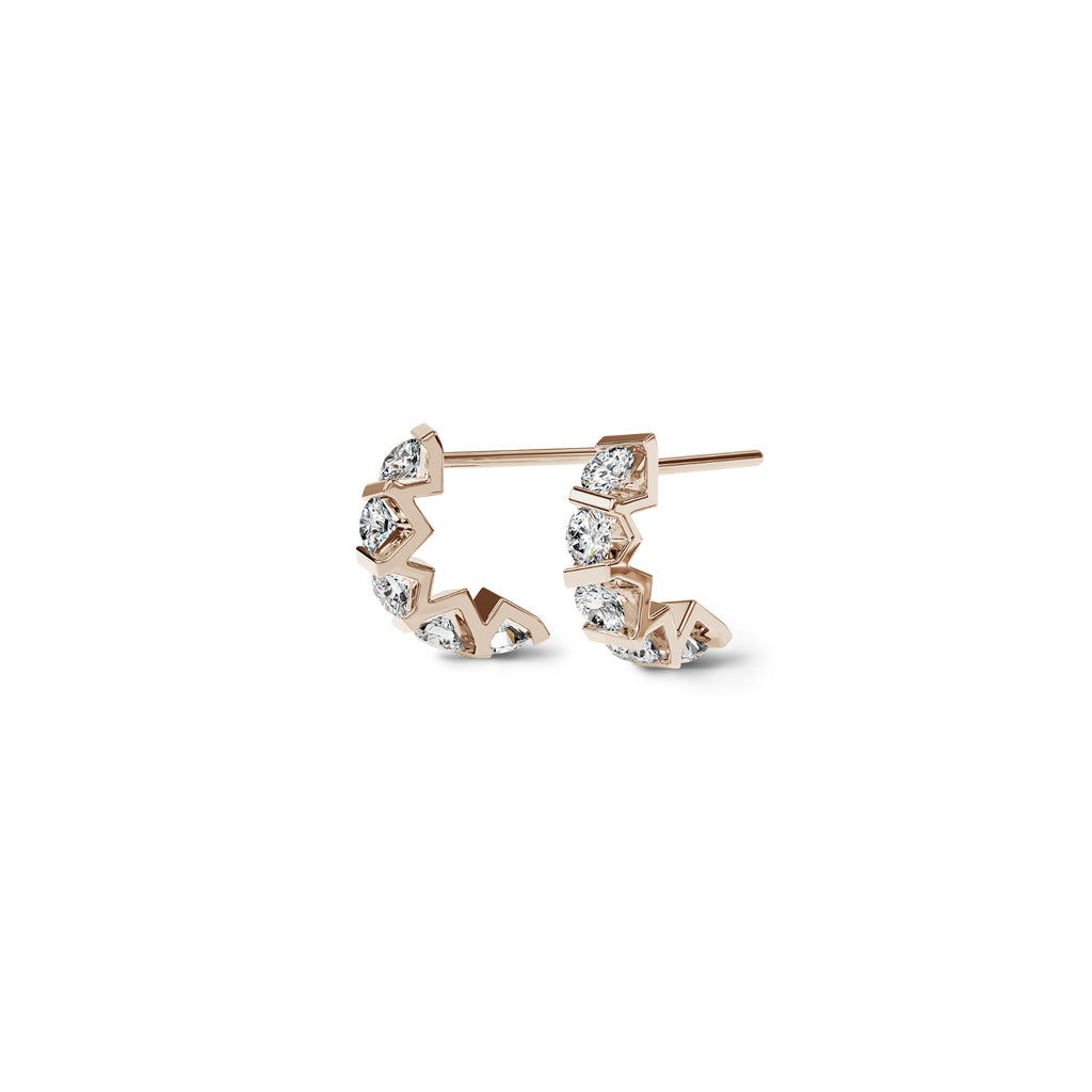 Niessing Vivida Creolen - N404975-3.5mm-0.16ct (16ct-rw) mit Diamant