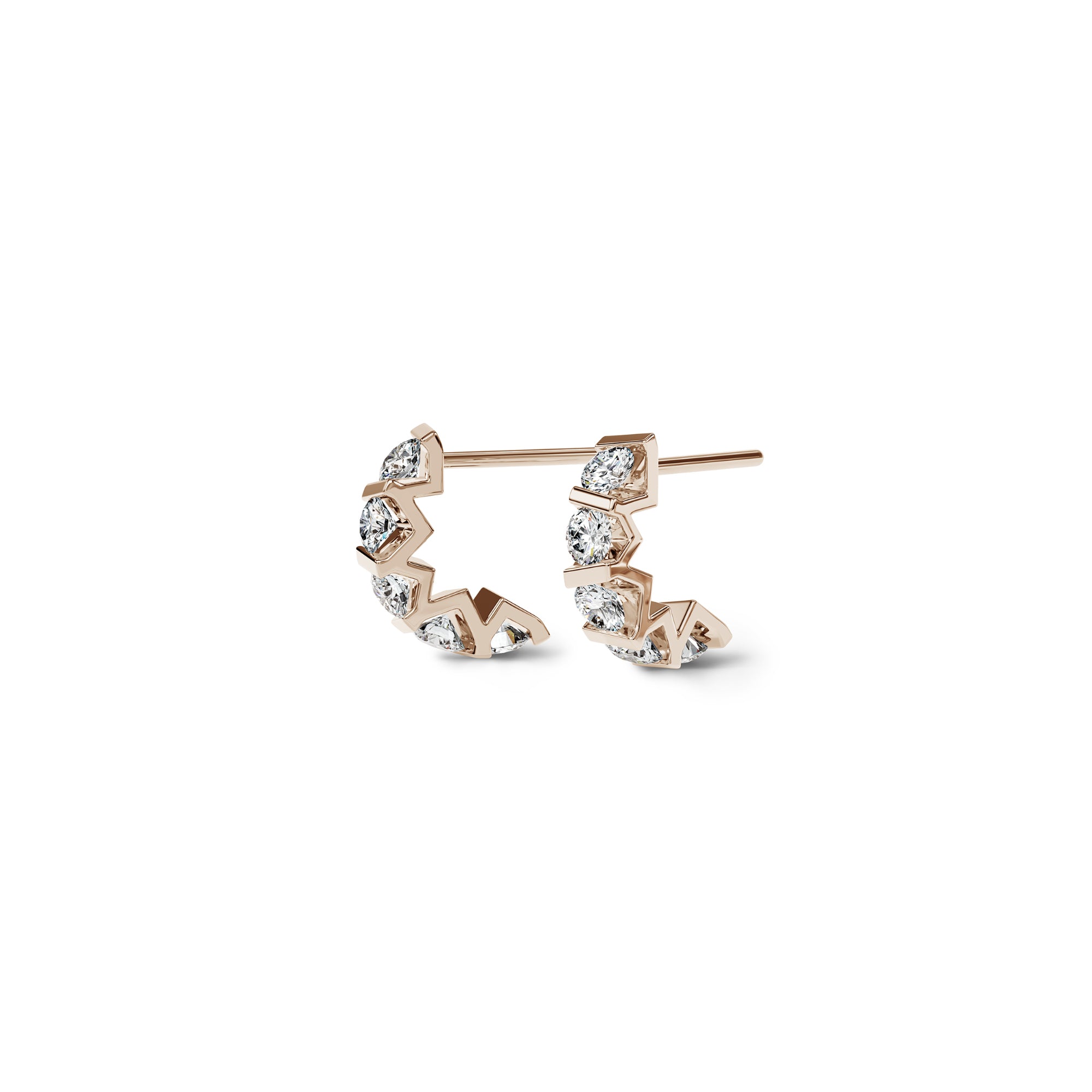 Niessing Vivida Creolen - N404975-3.5mm-0.16ct (16ct-rw) mit Diamant