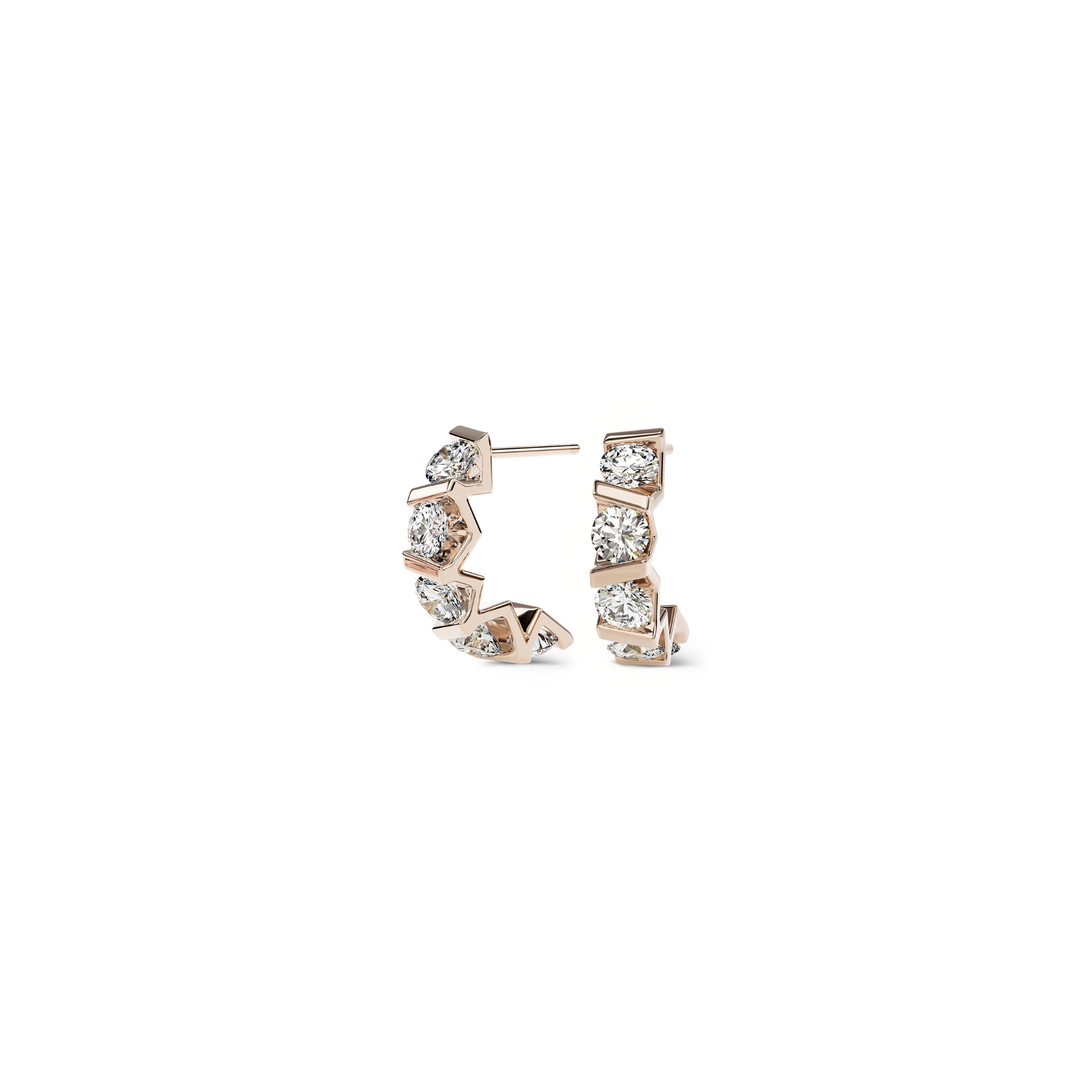 Niessing Vivida Creolen - N404975-3.5mm-0.16ct (16ct-rw) mit Diamant