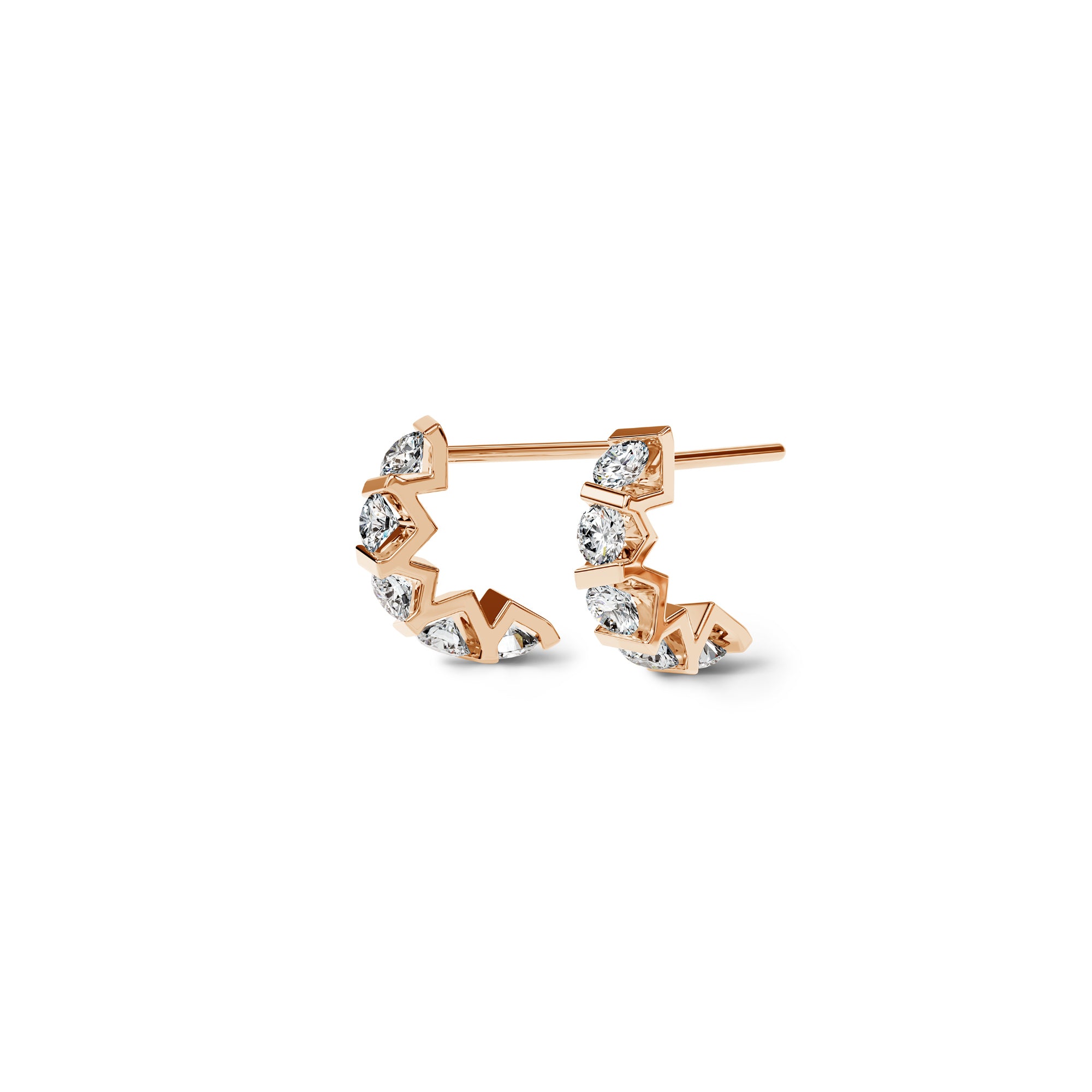 Niessing Vivida Creolen - N404975-4mm-0.23ct (23ct-cr) mit Diamant