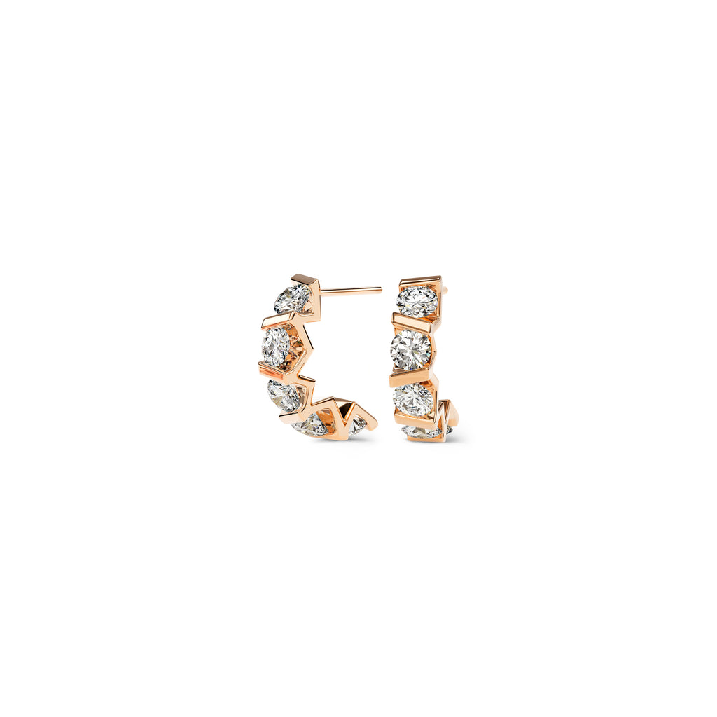 Niessing Vivida Creolen - N404975-4mm-0.23ct (23ct-cr) mit Diamant