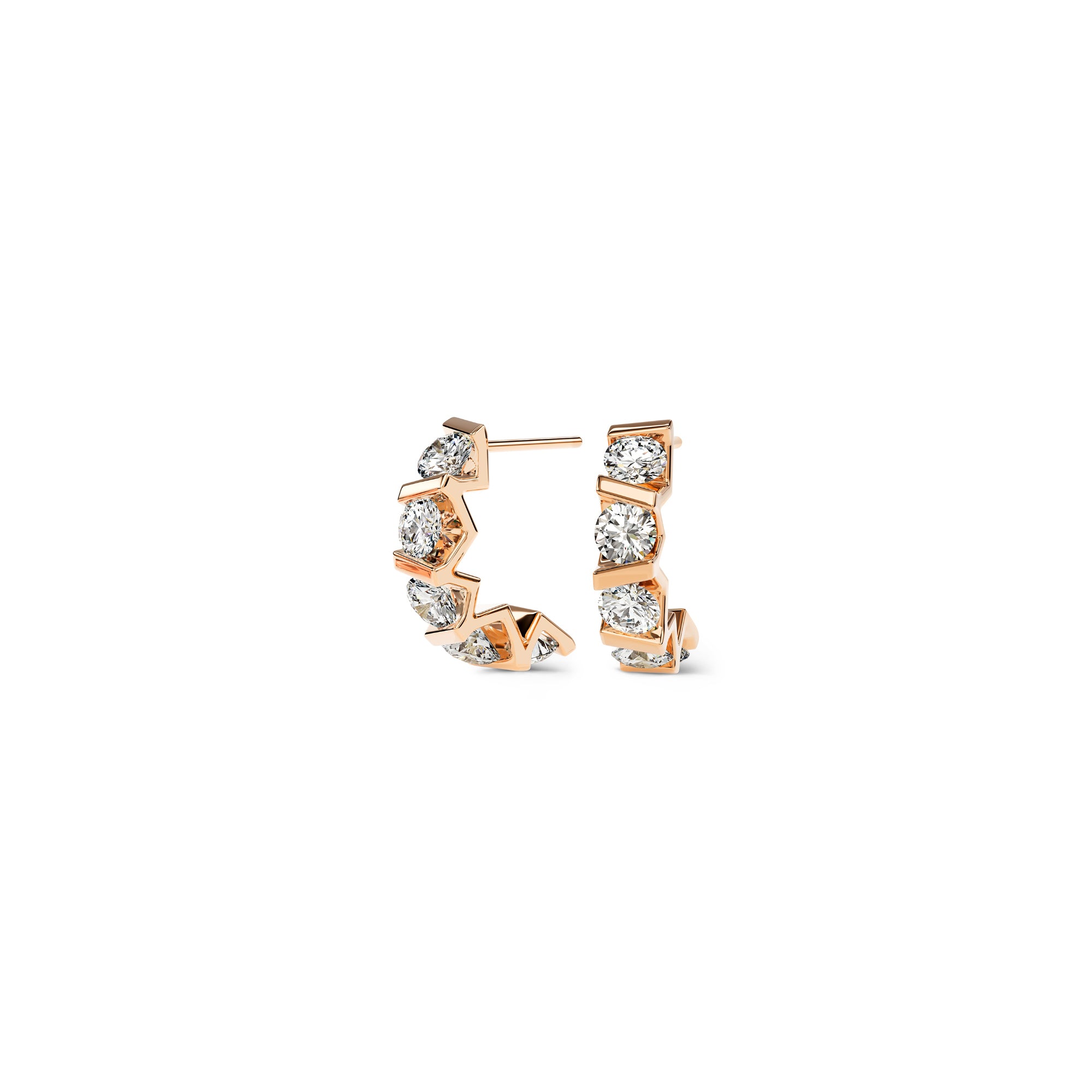 Niessing Vivida Creolen - N404975-4mm-0.23ct (23ct-cr) mit Diamant