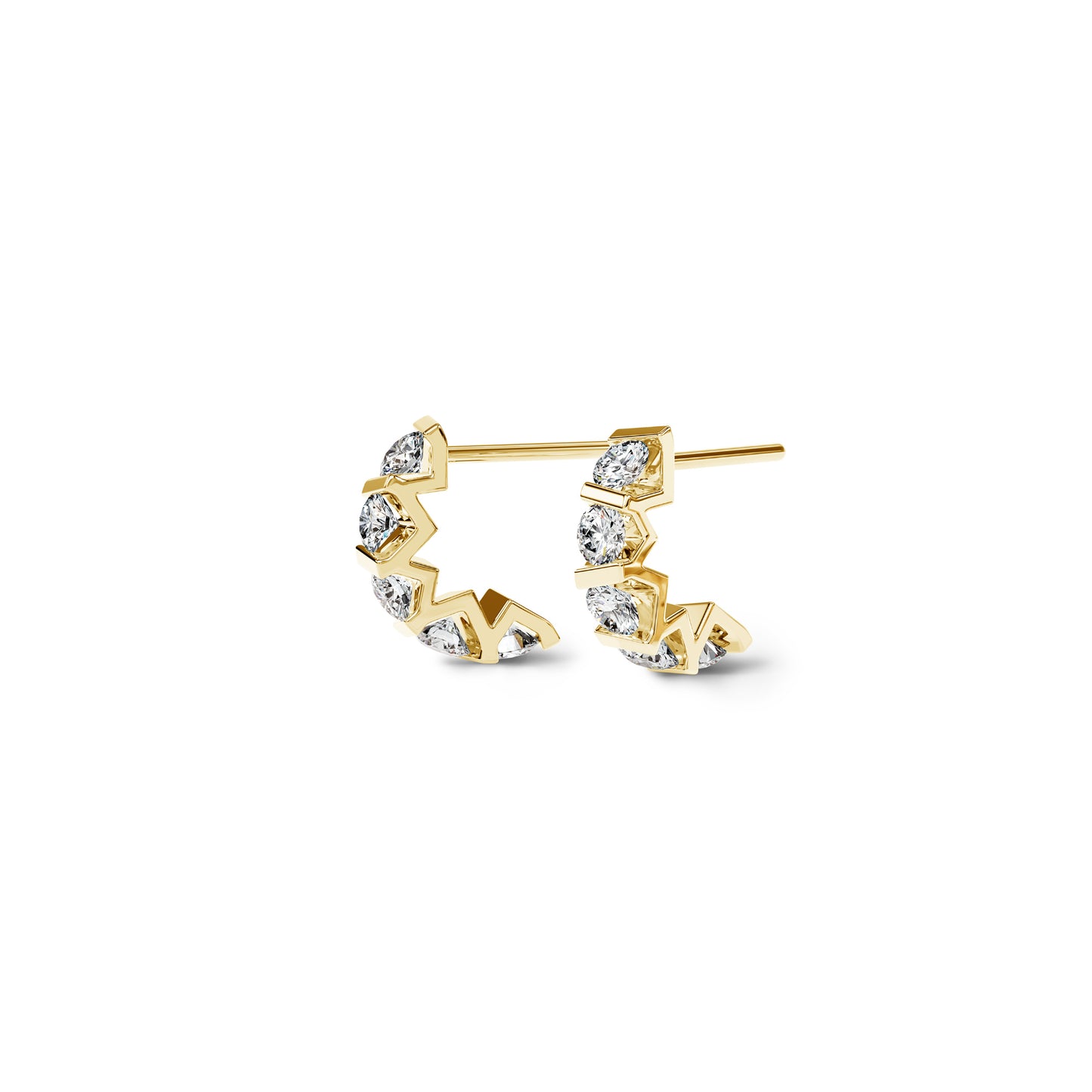 Niessing Vivida Creolen - N404975-4mm-0.23ct (23ct-cy) mit Diamant