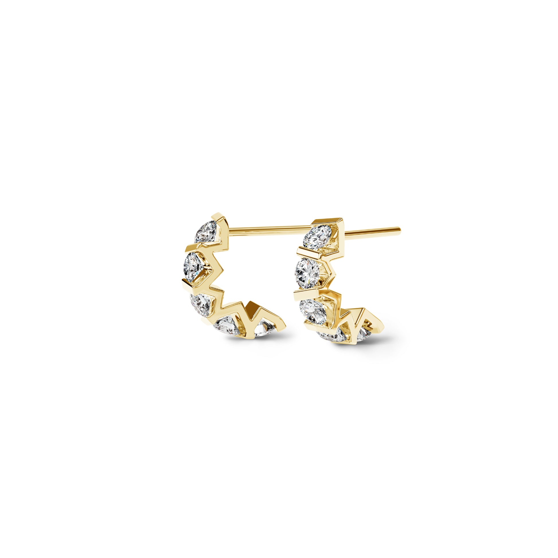 Niessing Vivida Creolen - N404975-4mm-0.23ct (23ct-cy) mit Diamant