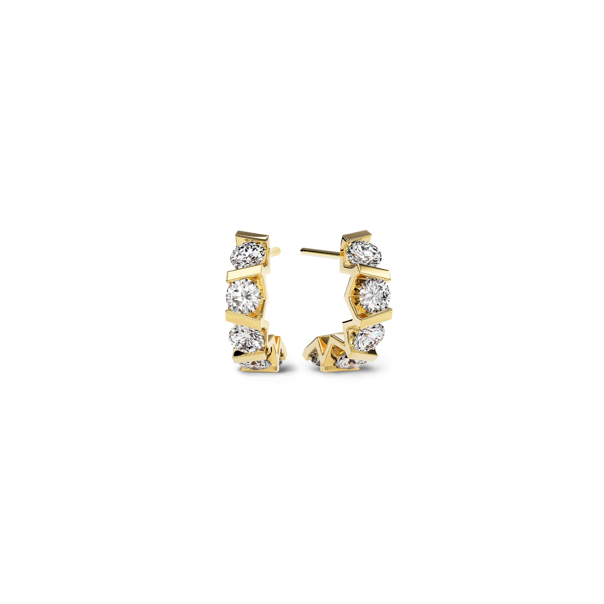 Niessing Vivida Creolen - N404975-4mm-0.23ct (23ct-cy) mit Diamant