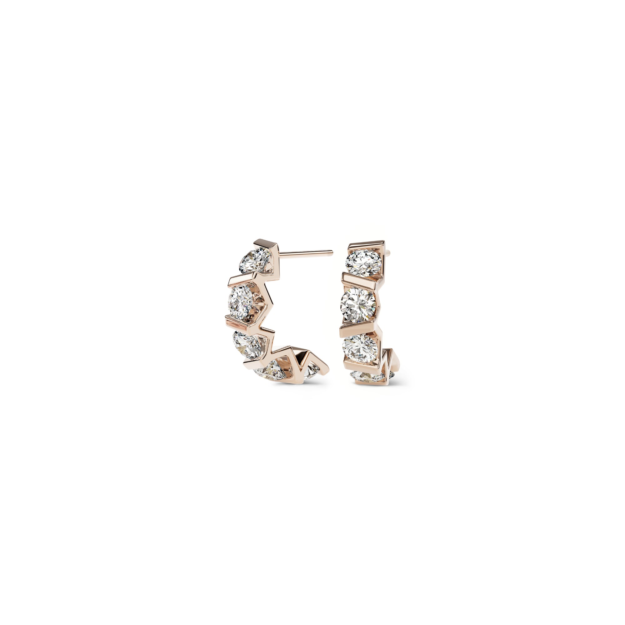 Niessing Vivida Creolen - N404975-4mm-0.23ct (23ct-rw) mit Diamant