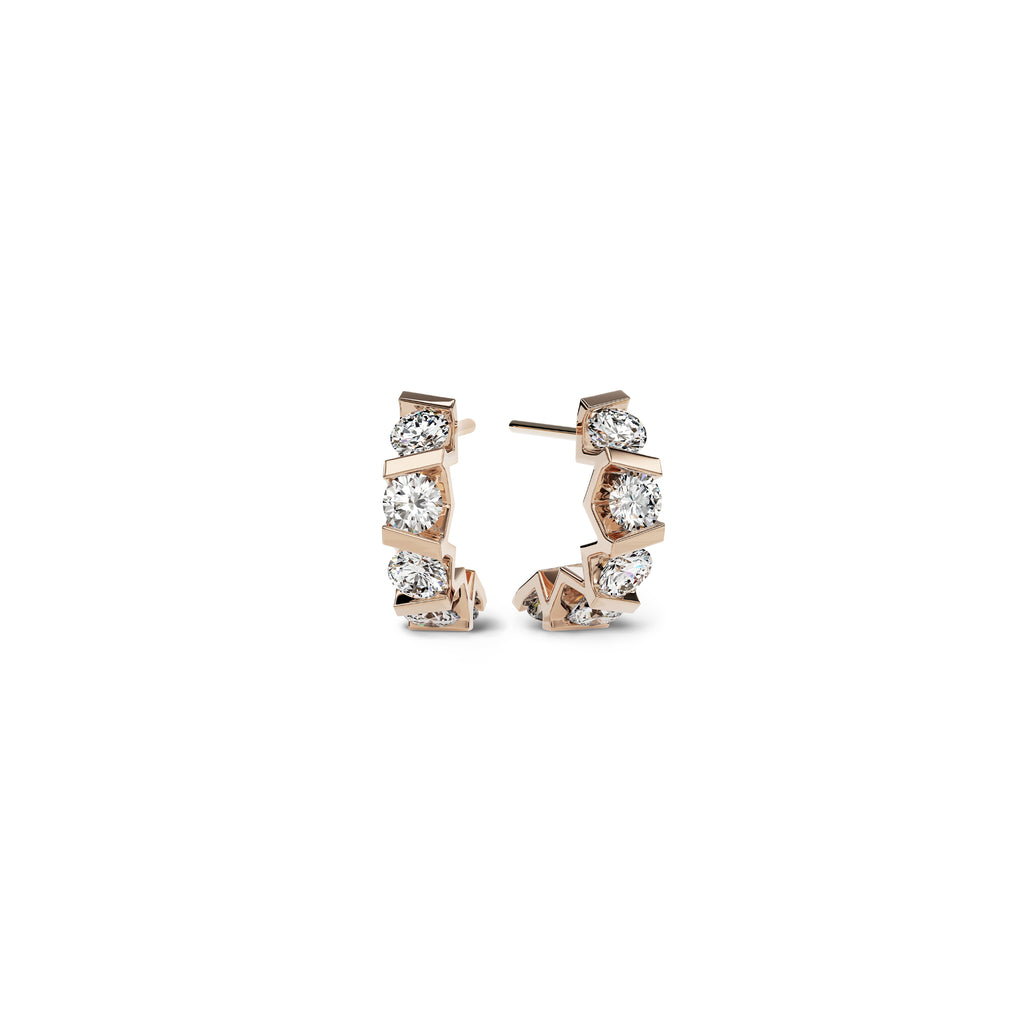 Niessing Vivida Creolen - N404975-4mm-0.23ct (23ct-rw) mit Diamant