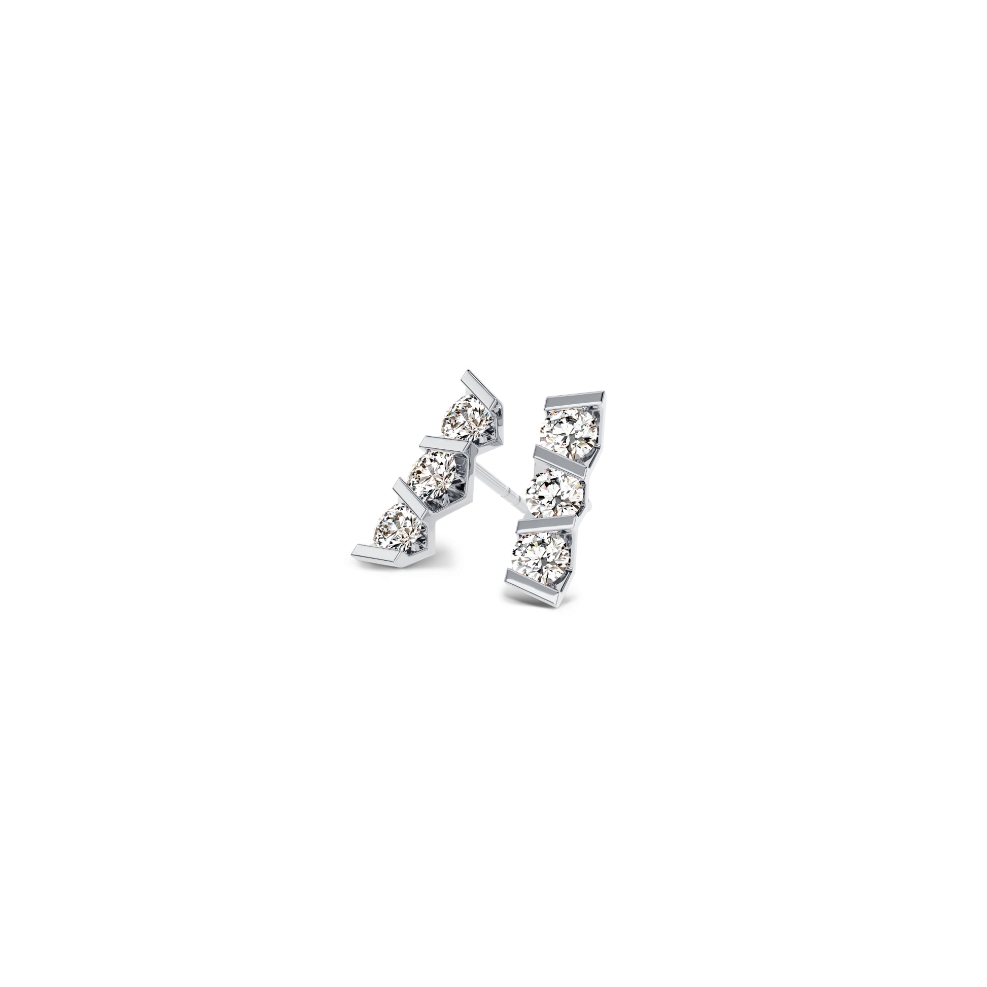 Niessing Vivida Ohrstecker - N404943-3.5mm-0.16ct (16ct-pt) aus Platin mit Diamant