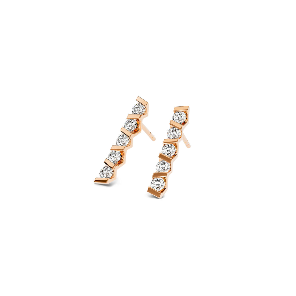 Niessing Vivida Ohrstecker - N404945-3.5mm-0.16ct (16ct-cr) mit Diamant