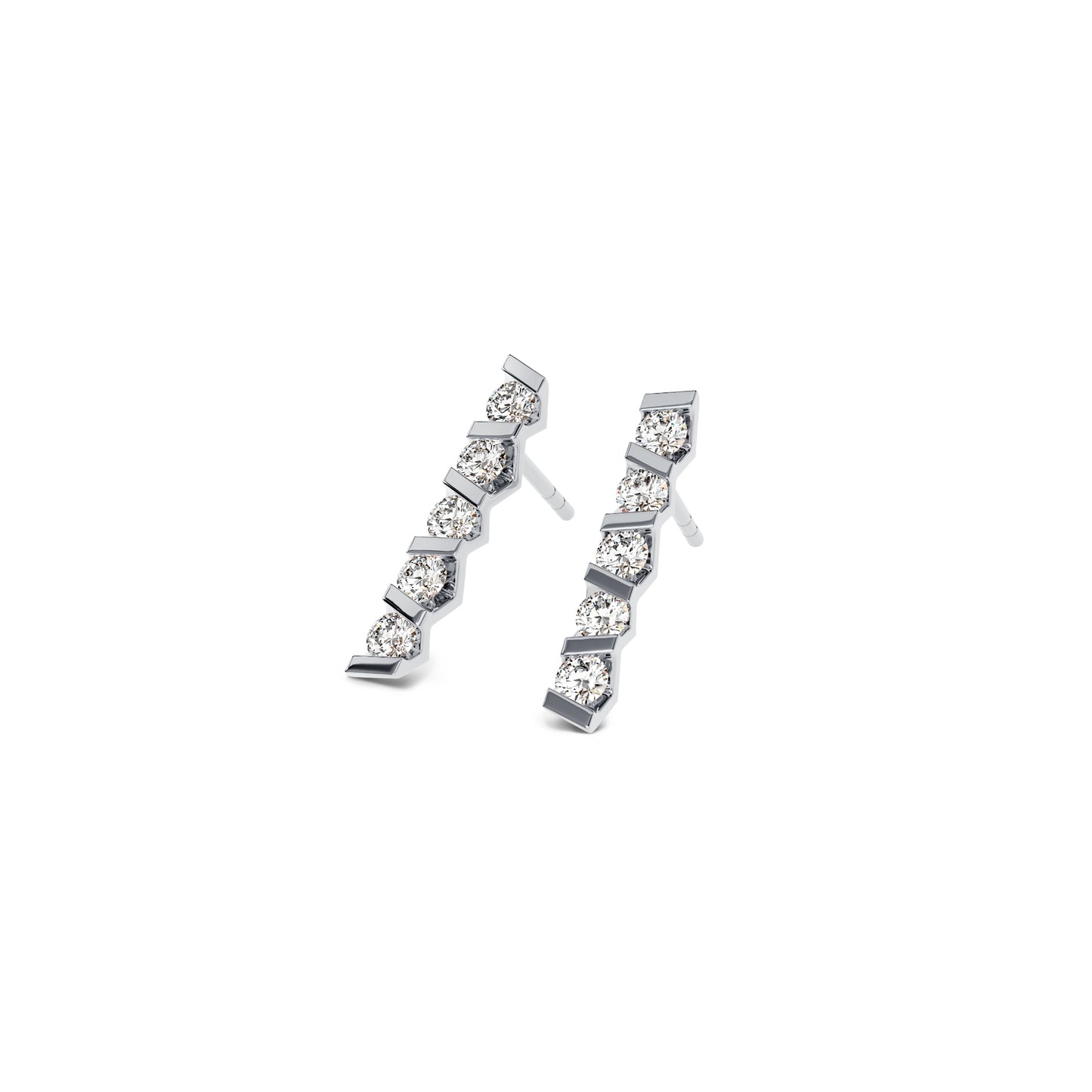 Niessing Vivida Ohrstecker - N404945-3.5mm-0.16ct (16ct-pt) aus Platin mit Diamant