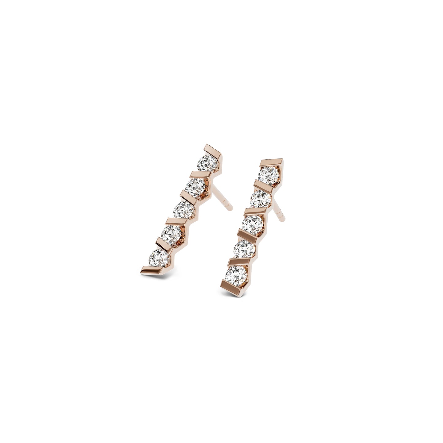 Niessing Vivida Ohrstecker - N404945-3.5mm-0.16ct (16ct-rw) mit Diamant