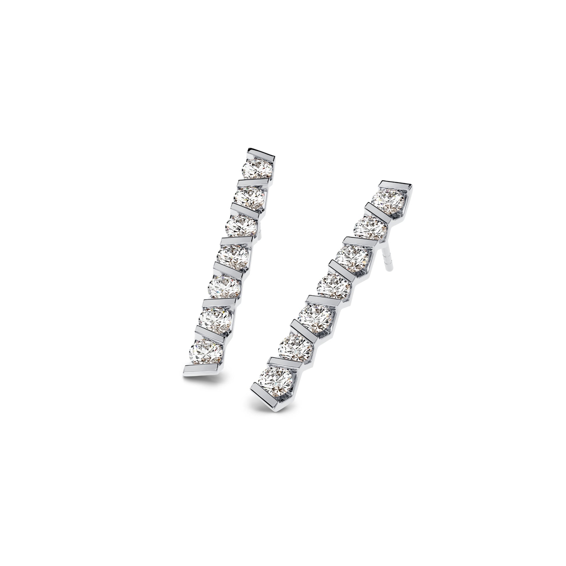 Niessing Vivida Ohrstecker - N404947-3.5mm-0.16ct (16ct-pt) aus Platin mit Diamant