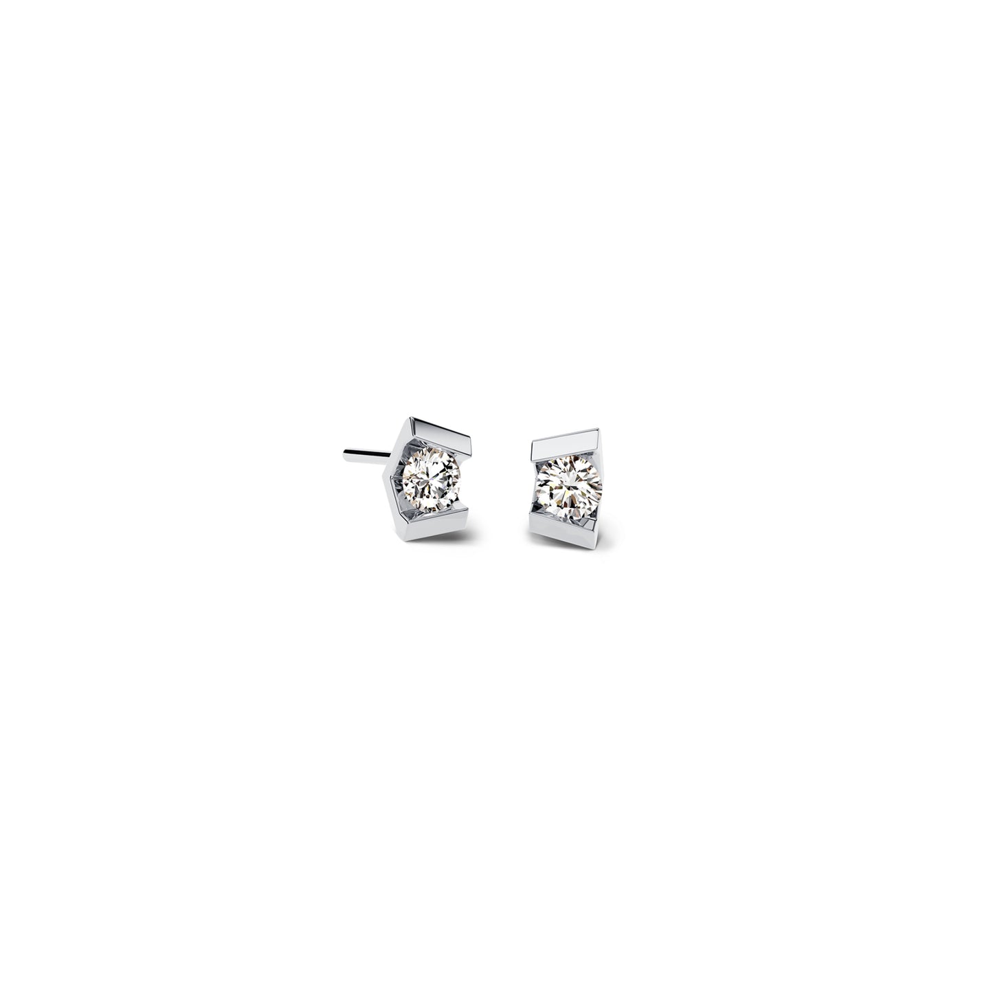 Vivida Ohrstecker, Platin • Diamant von Niessing (N404971-2.8mm-0.08ct-pt)