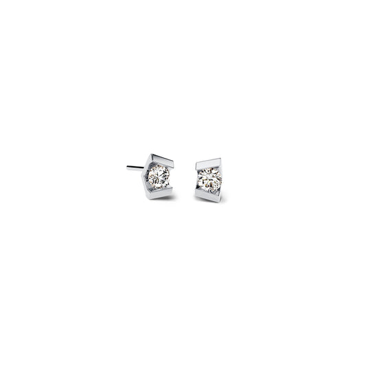 Vivida Ohrstecker, Platin • Diamant von Niessing (N404971-2.8mm-0.08ct-pt)