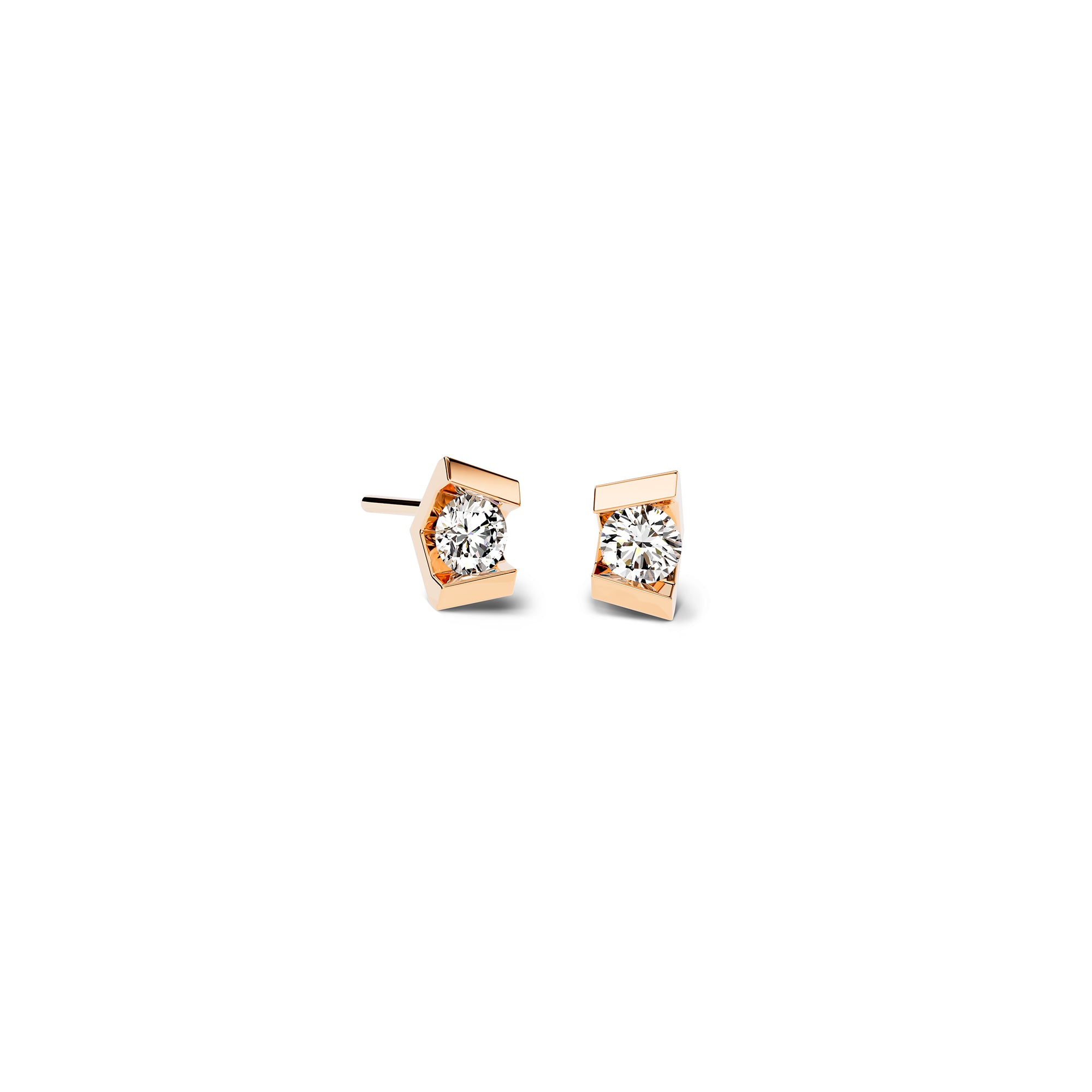 Niessing Vivida Ohrstecker - N404971-3.5mm-0.16ct (16ct-cr) mit Diamant