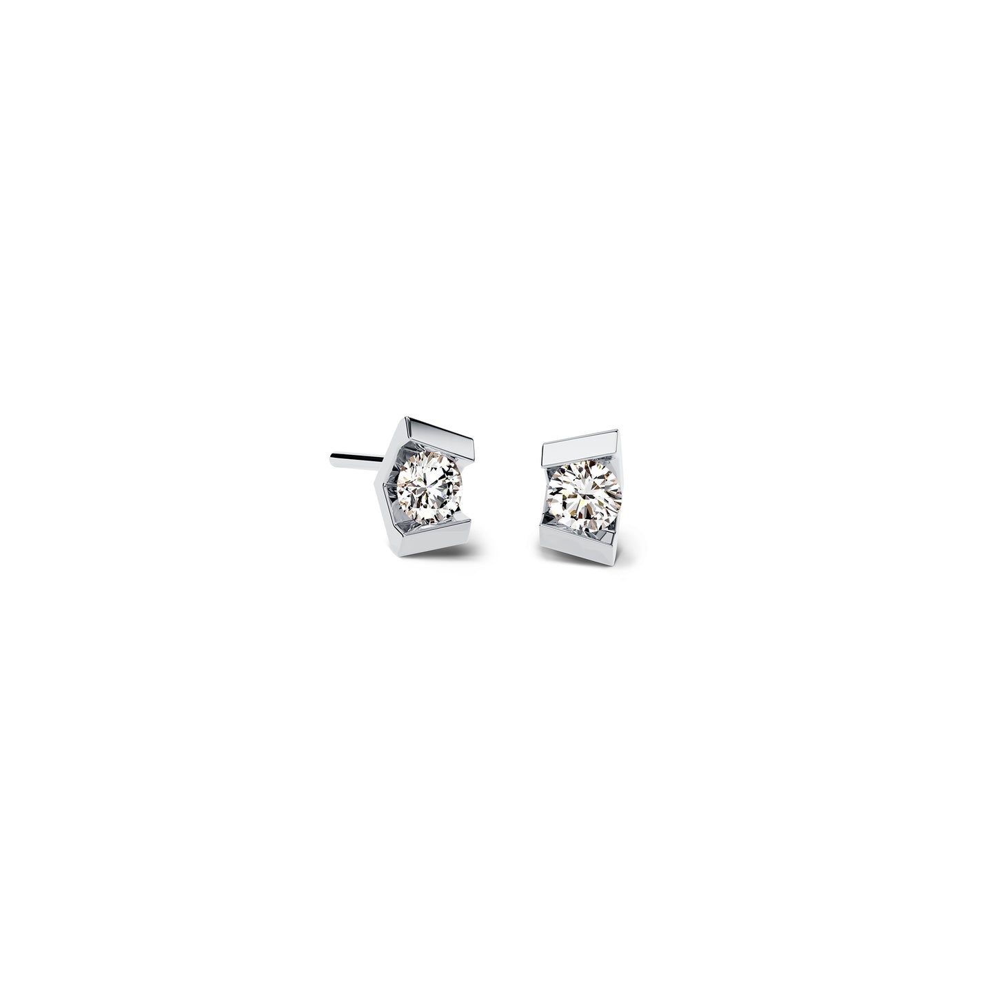 Vivida Ohrstecker, Platin • Diamant von Niessing (N404971-3.5mm-0.16ct-pt)