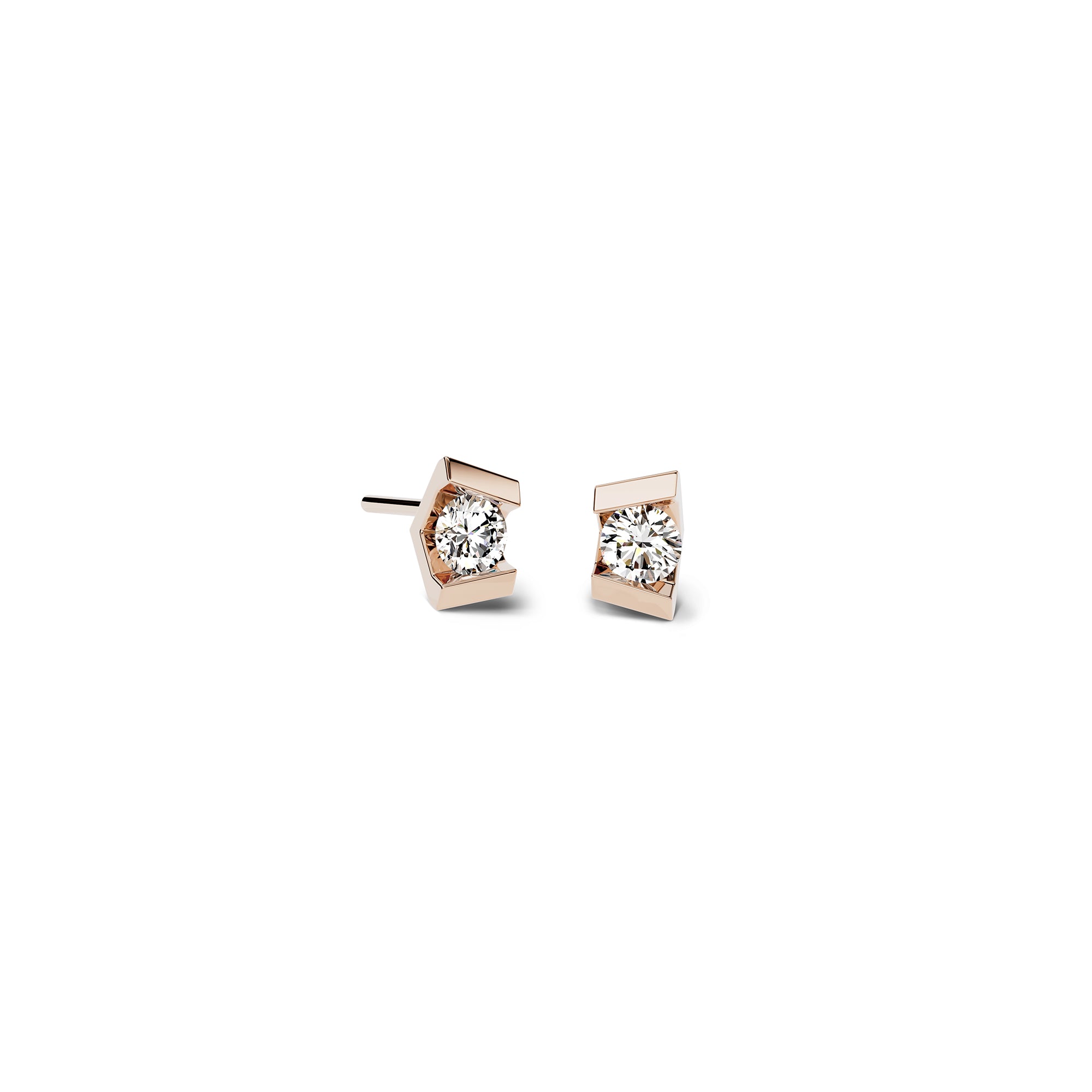 Niessing Vivida Ohrstecker - N404971-3.5mm-0.16ct (16ct-rw) mit Diamant