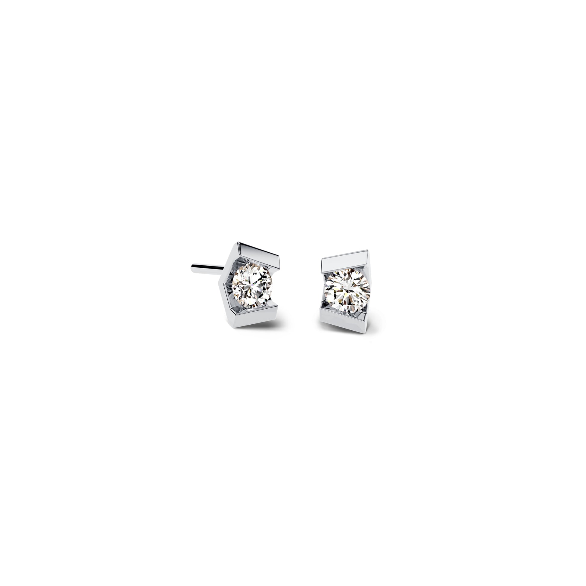 Vivida Ohrstecker, Platin • Diamant von Niessing (N404971-4mm-0.23ct-pt)
