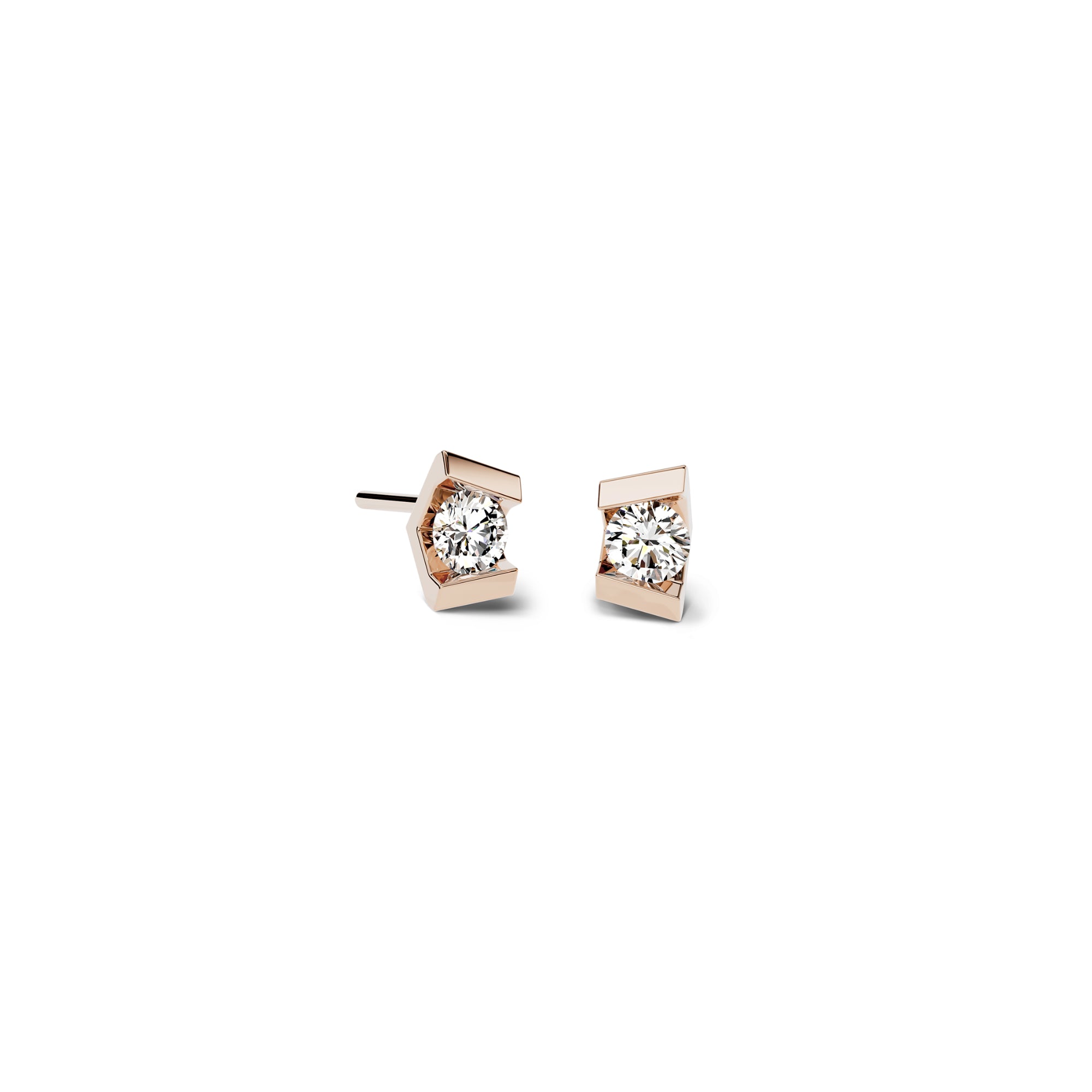 Niessing Vivida Ohrstecker - N404971-4mm-0.23ct (23ct-rw) mit Diamant