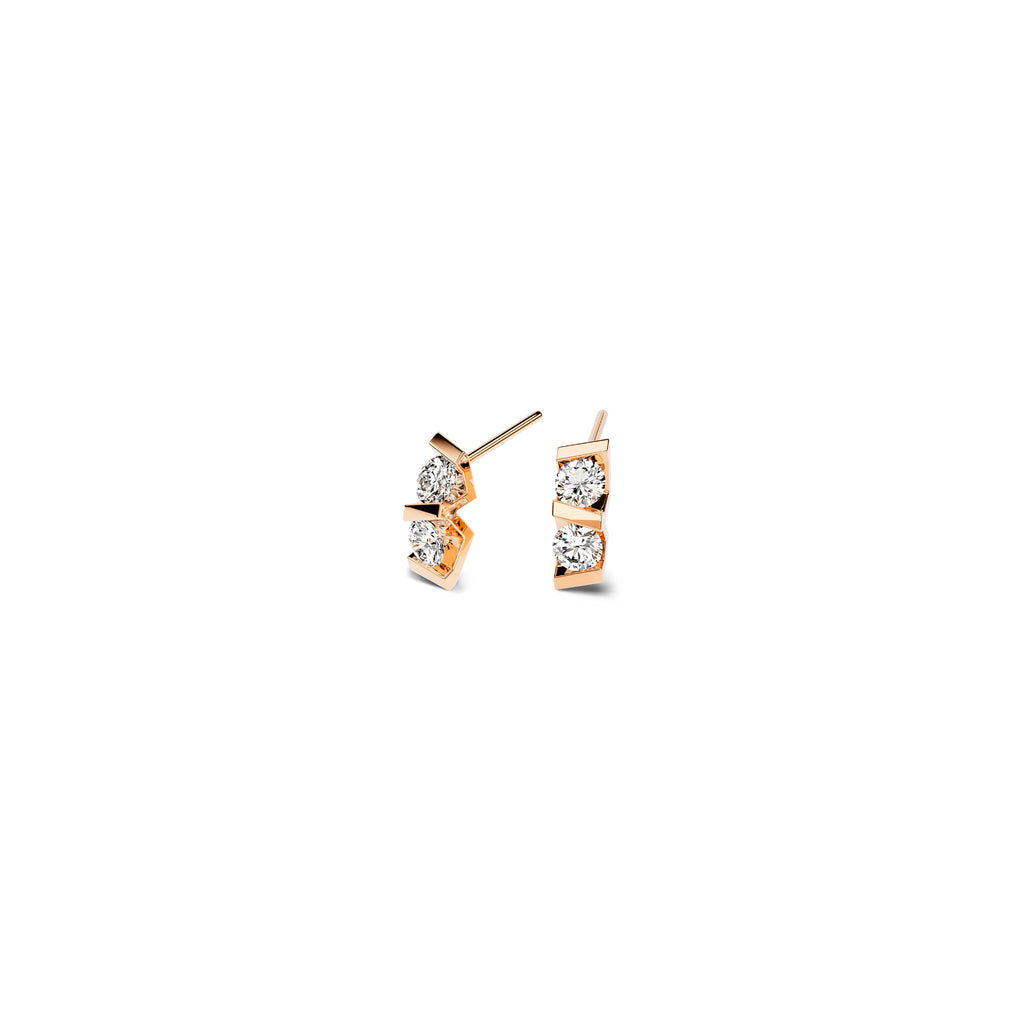 Niessing Vivida Ohrstecker - N404972-3.5mm-0.16ct (16ct-cr) mit Diamant