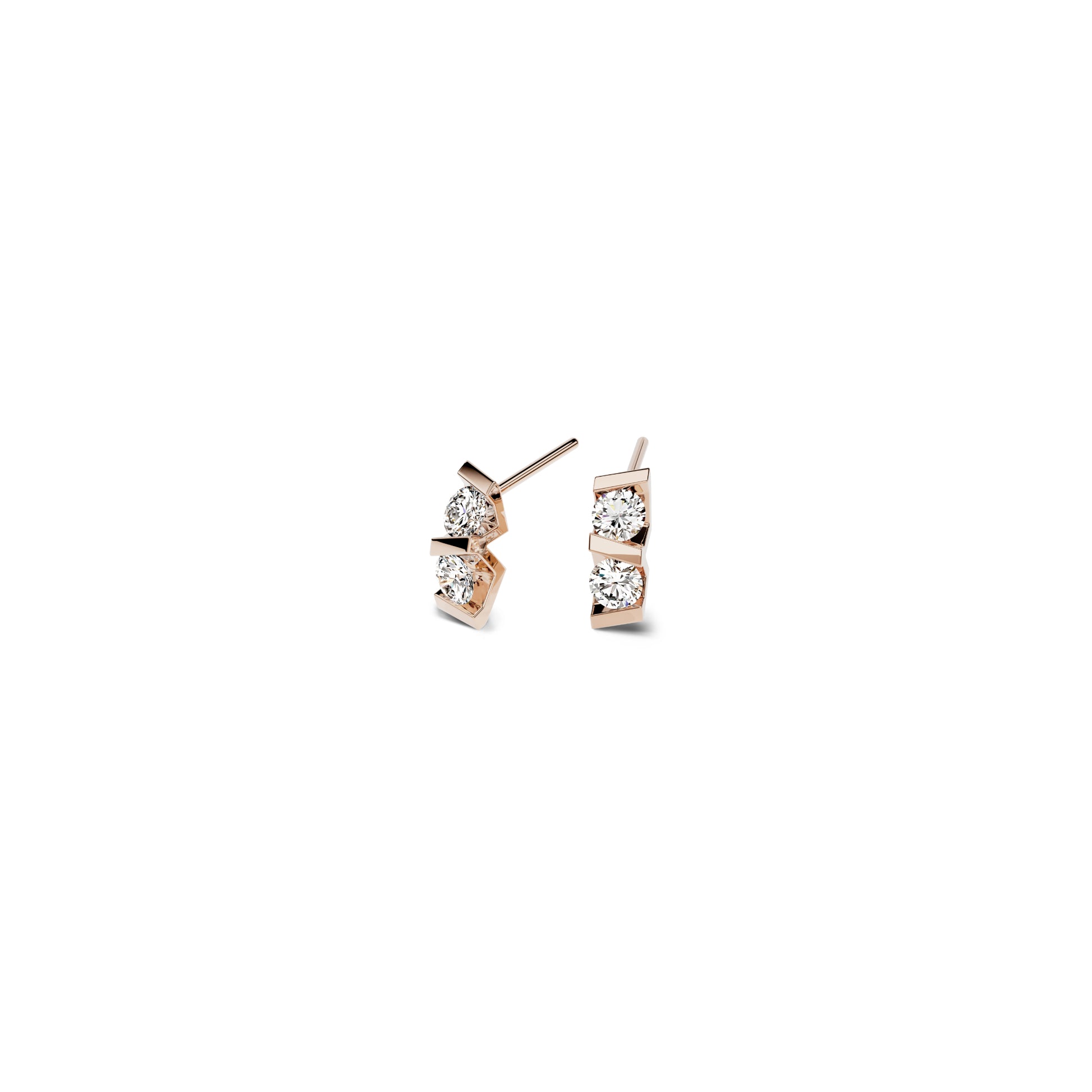 Niessing Vivida Ohrstecker - N404972-3.5mm-0.16ct (16ct-rw) mit Diamant