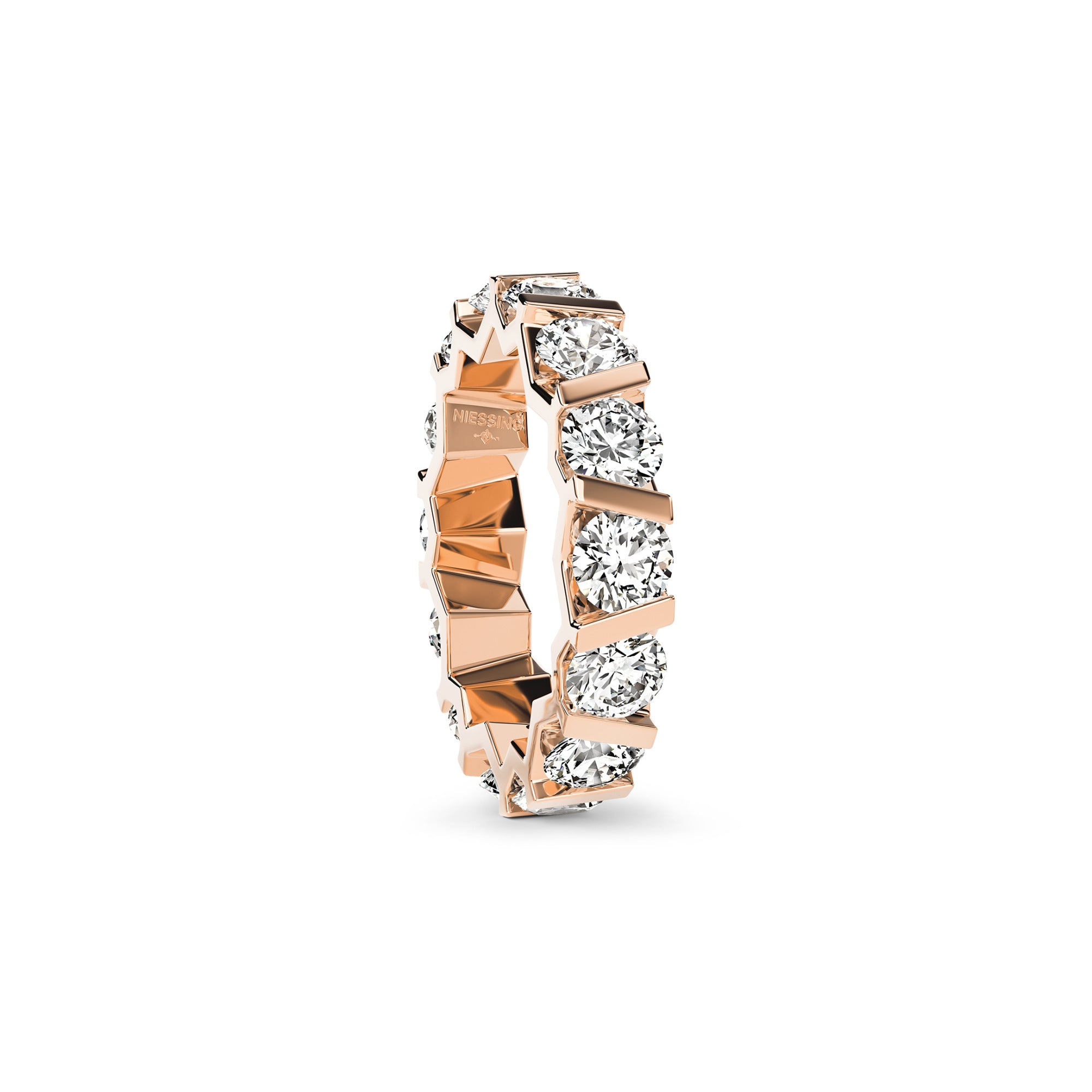 Niessing Vivida Ring - N401942-4.5mm-0.3ct (3ct-cr) mit Diamant