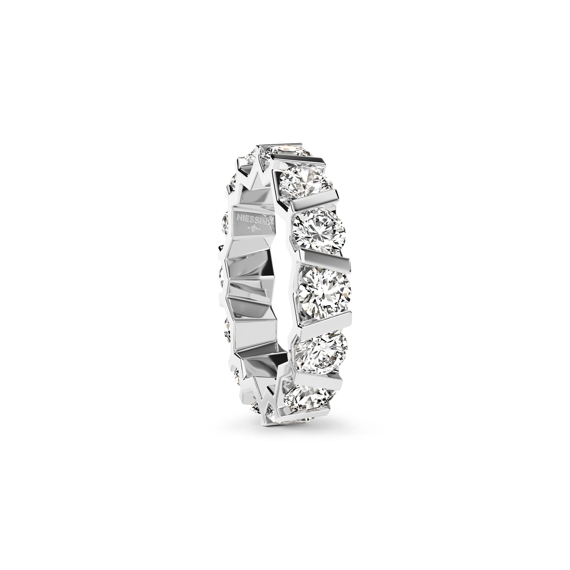 Niessing Vivida Ring - N401942-4.5mm-0.3ct (3ct-pt) aus Platin mit Diamant