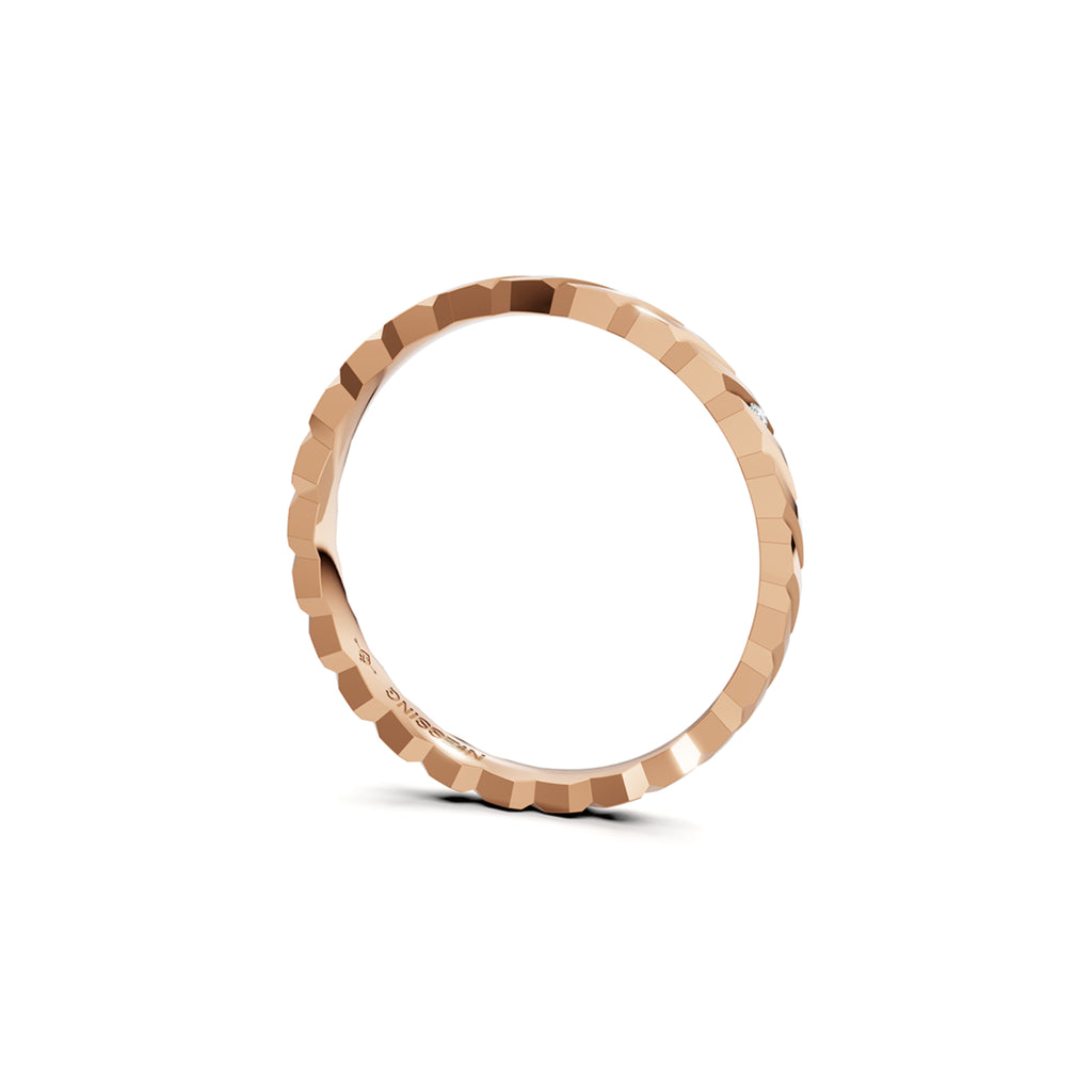 Niessing Woven Love Ring - N401510-2mm-0.005ct (005ct-gloss-cr) mit Diamant