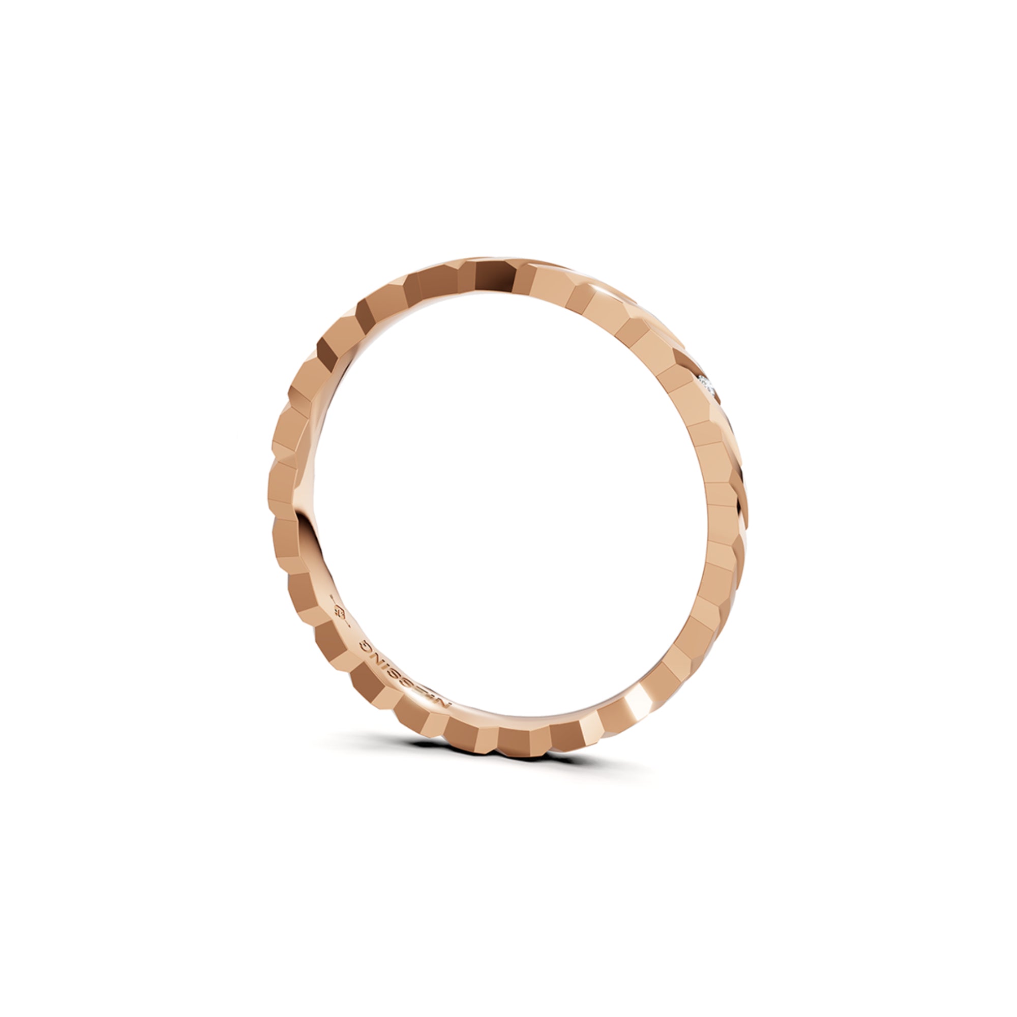Niessing Woven Love Ring - N401510-2mm-0.005ct (005ct-gloss-cr) mit Diamant